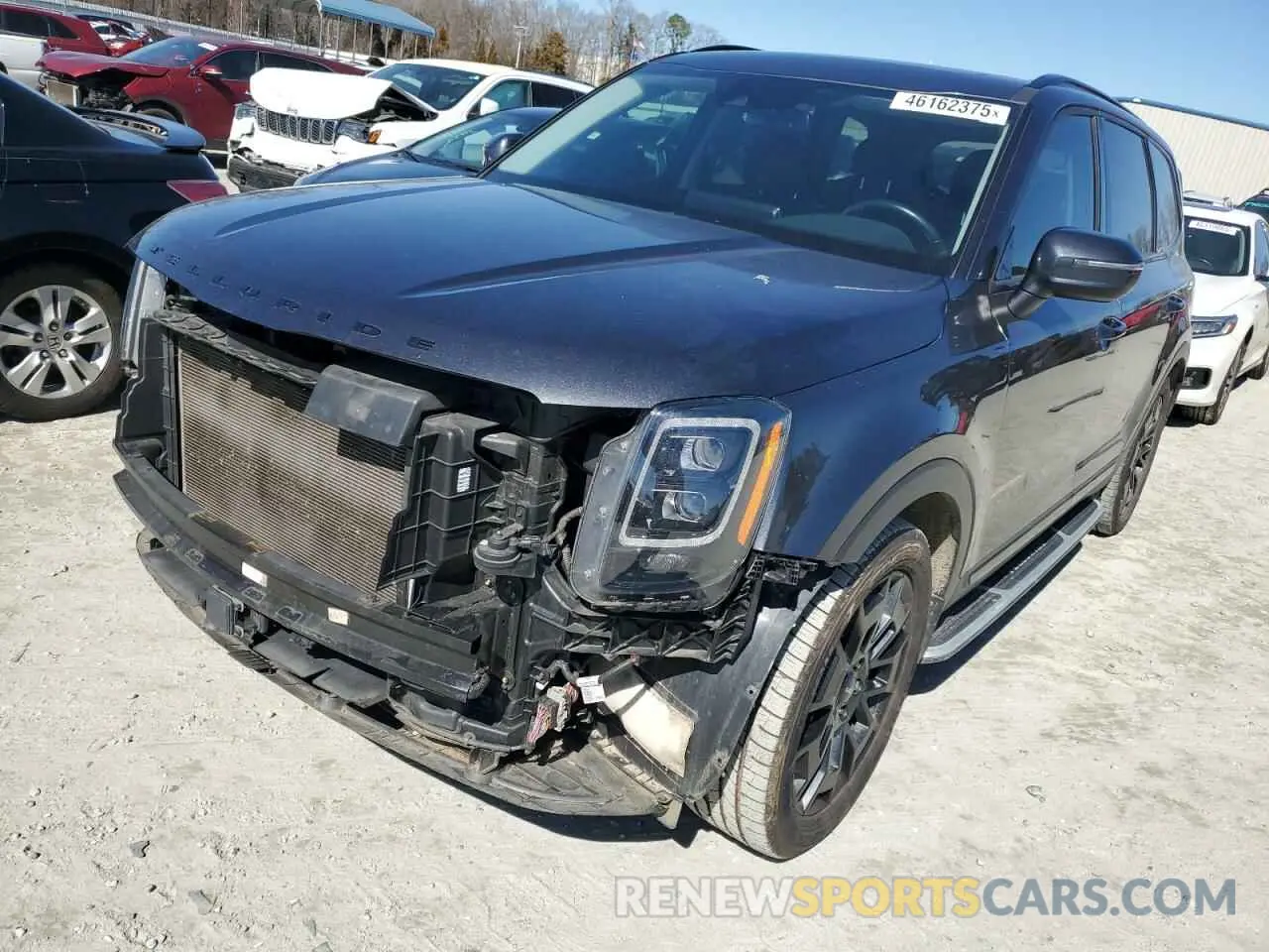 1 Photograph of a damaged car 5XYP3DHC2NG204344 KIA TELLURIDE 2022