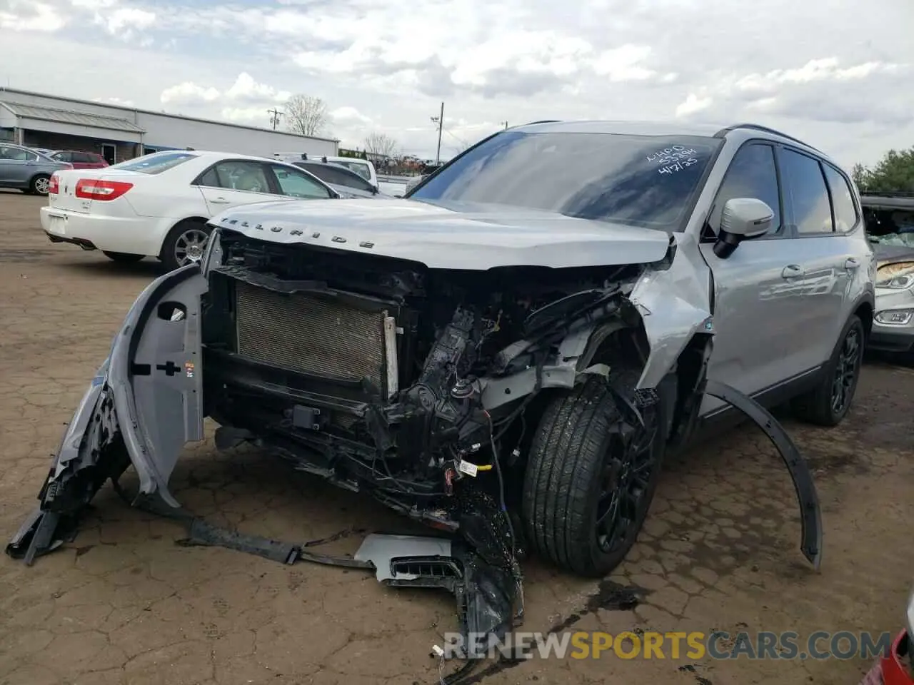 1 Photograph of a damaged car 5XYP3DHC2NG286723 KIA TELLURIDE 2022