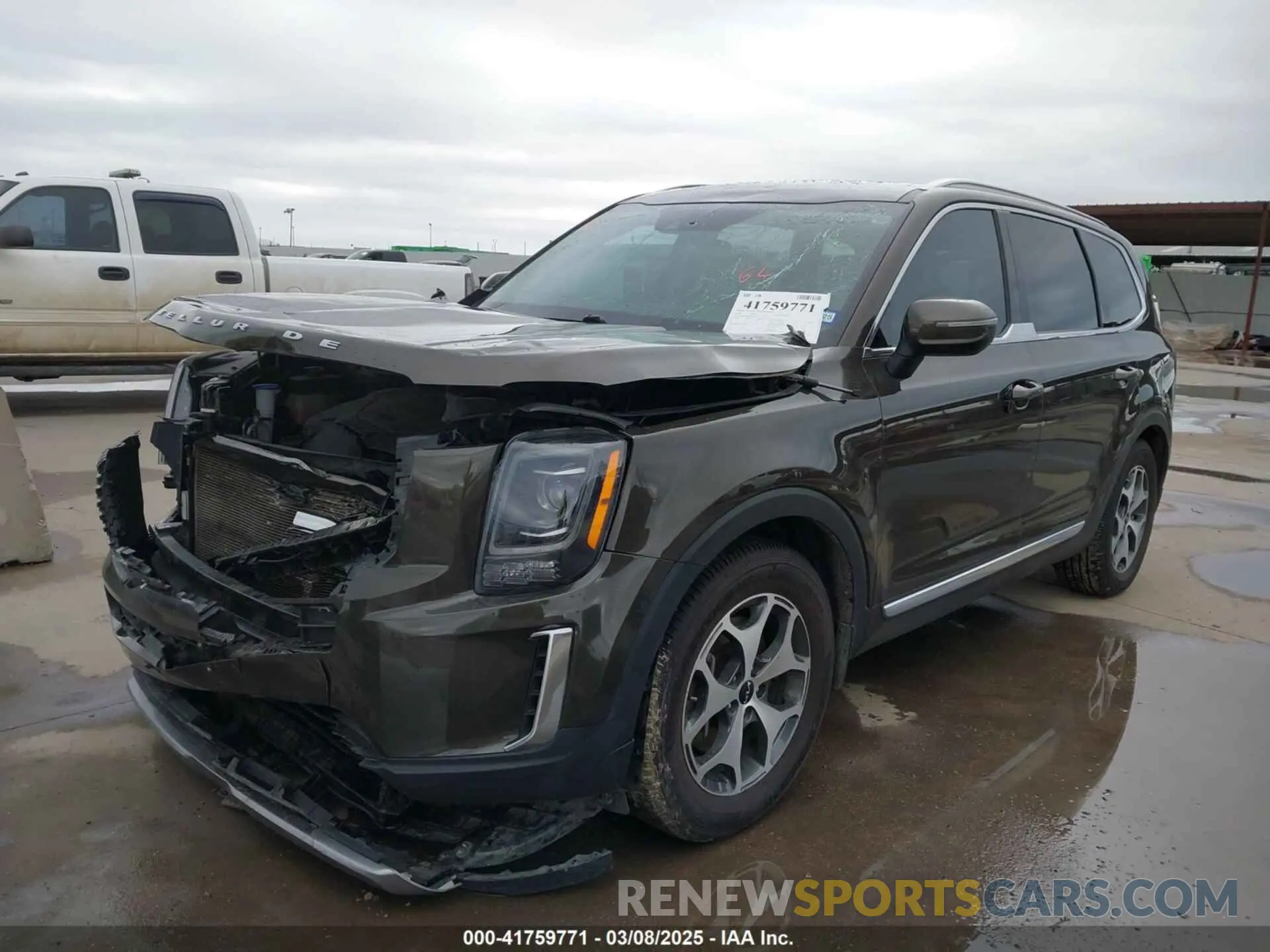2 Photograph of a damaged car 5XYP3DHC3NG222108 KIA TELLURIDE 2022