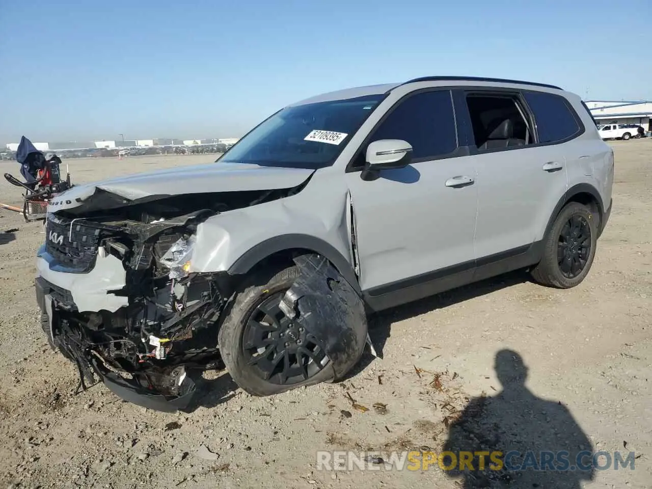 1 Photograph of a damaged car 5XYP3DHC3NG279196 KIA TELLURIDE 2022