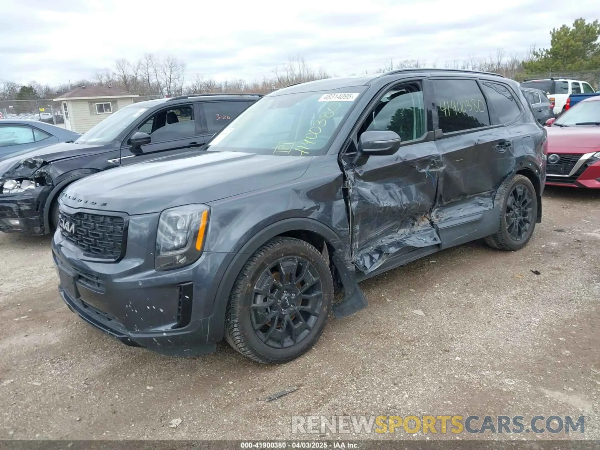 2 Photograph of a damaged car 5XYP3DHC6NG218702 KIA TELLURIDE 2022