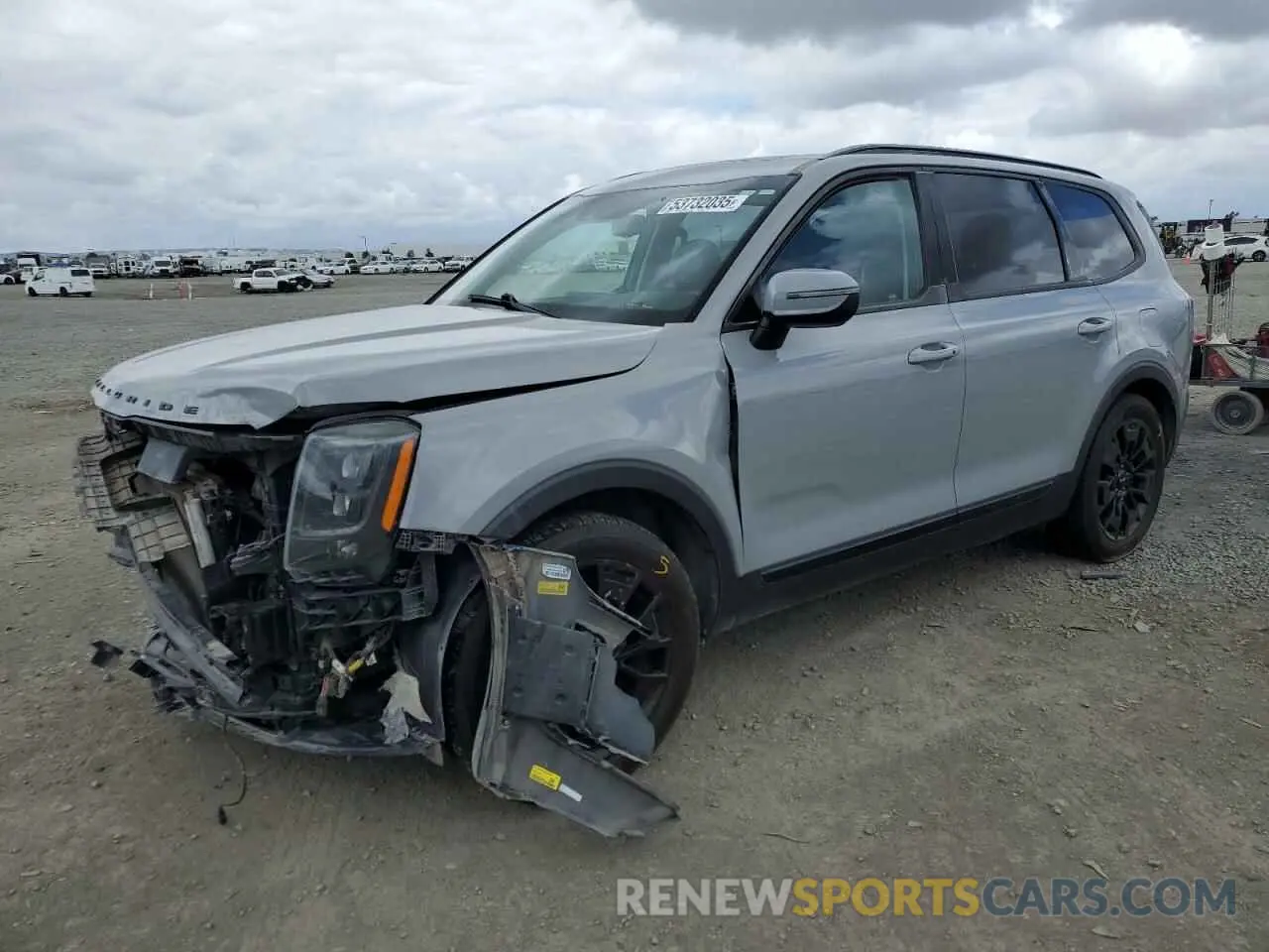 1 Photograph of a damaged car 5XYP3DHC7NG238182 KIA TELLURIDE 2022