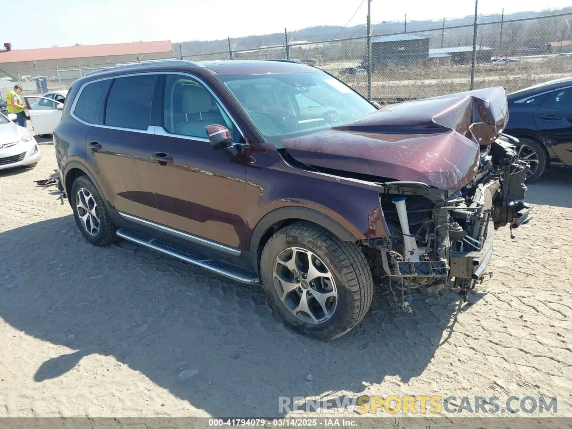 1 Photograph of a damaged car 5XYP3DHC8NG203652 KIA TELLURIDE 2022