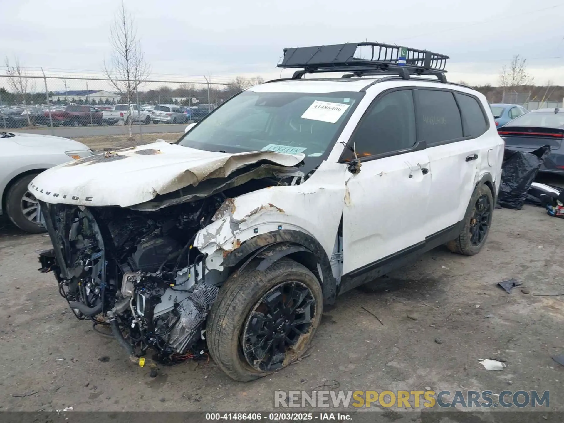 2 Photograph of a damaged car 5XYP3DHCXNG277221 KIA TELLURIDE 2022