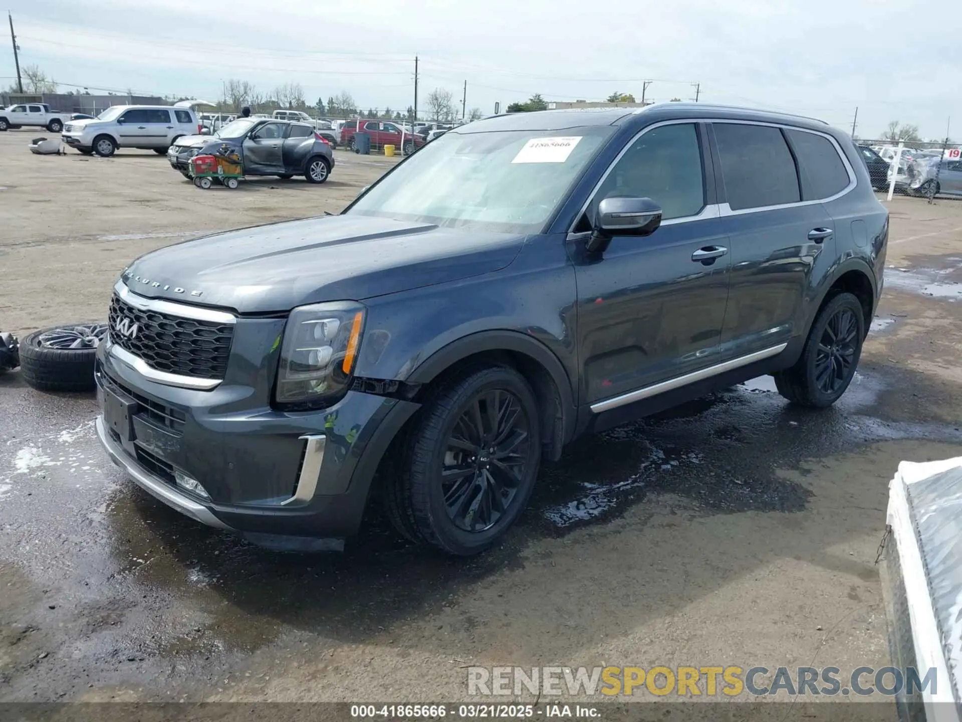 2 Photograph of a damaged car 5XYP54HC2NG253361 KIA TELLURIDE 2022