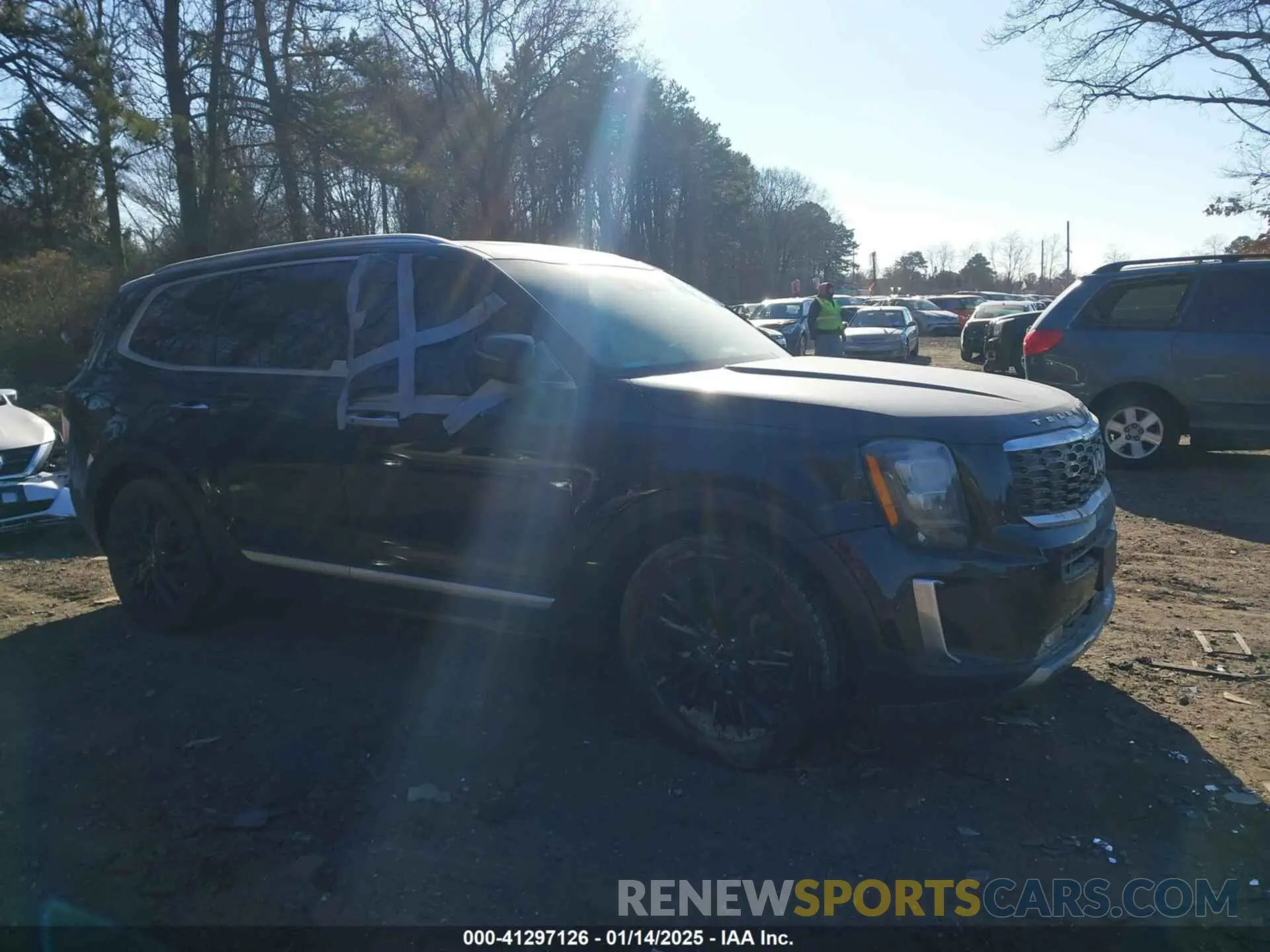 1 Photograph of a damaged car 5XYP54HC3NG209014 KIA TELLURIDE 2022