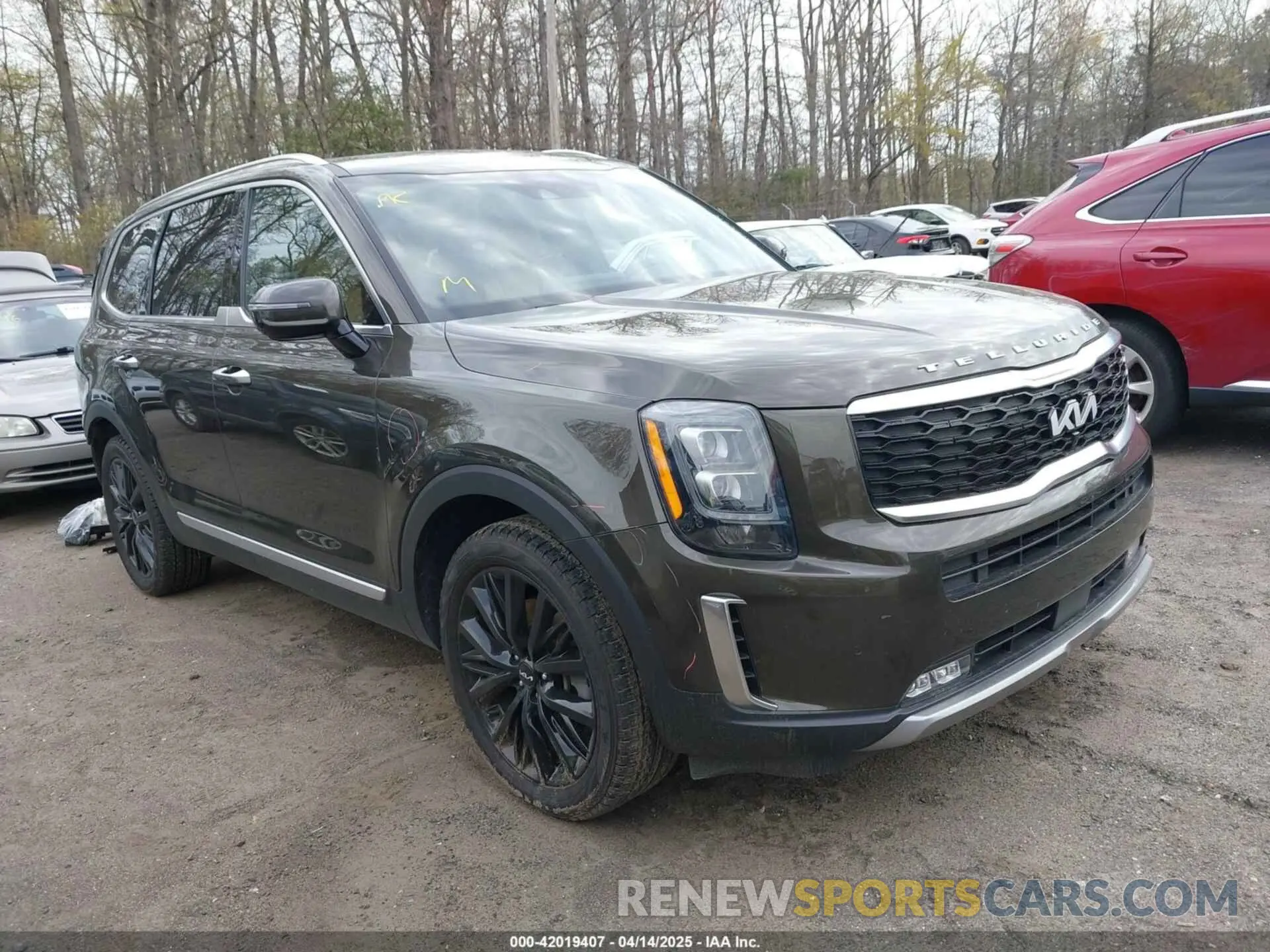 1 Photograph of a damaged car 5XYP54HC4NG271392 KIA TELLURIDE 2022