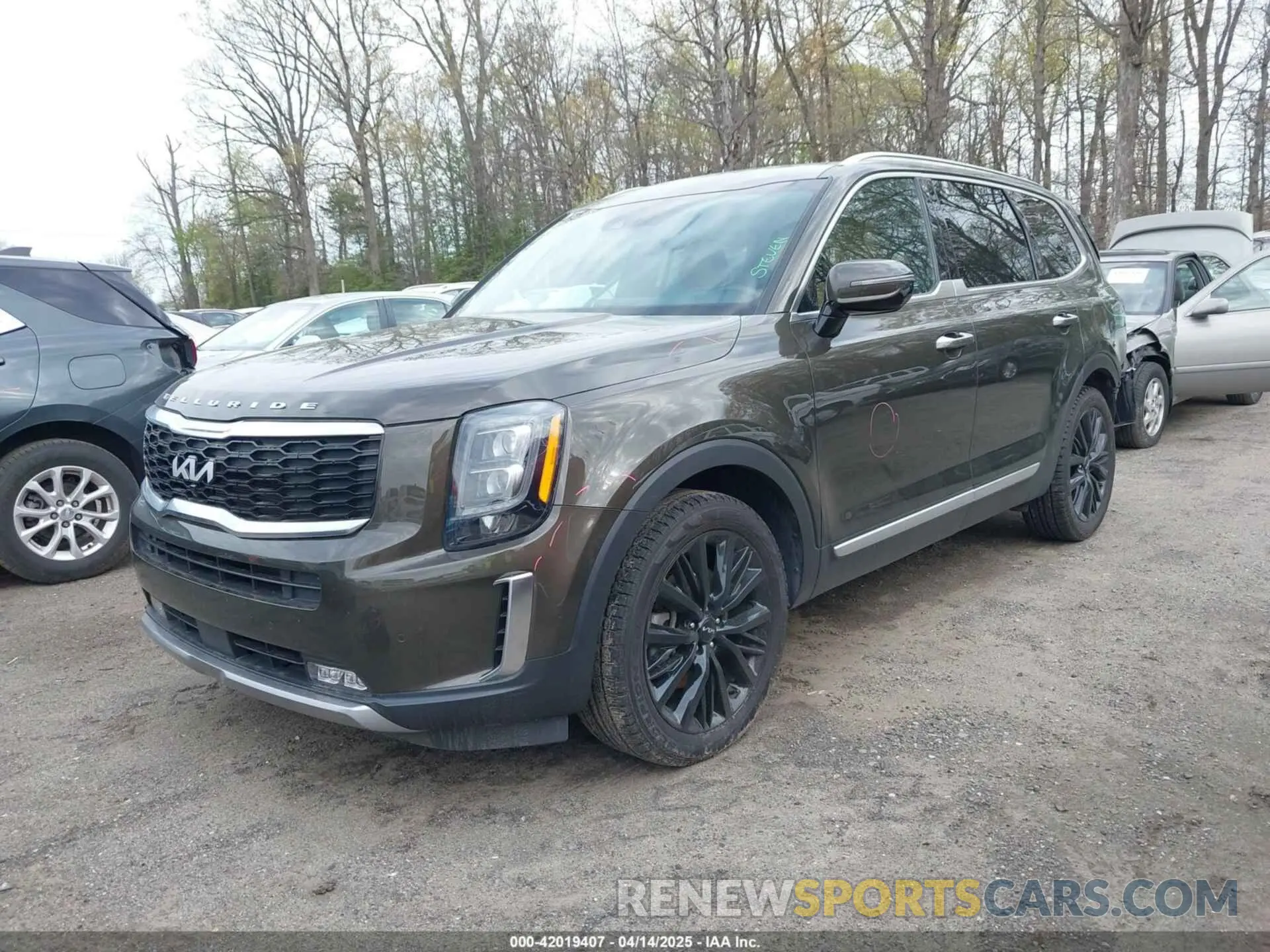 2 Photograph of a damaged car 5XYP54HC4NG271392 KIA TELLURIDE 2022