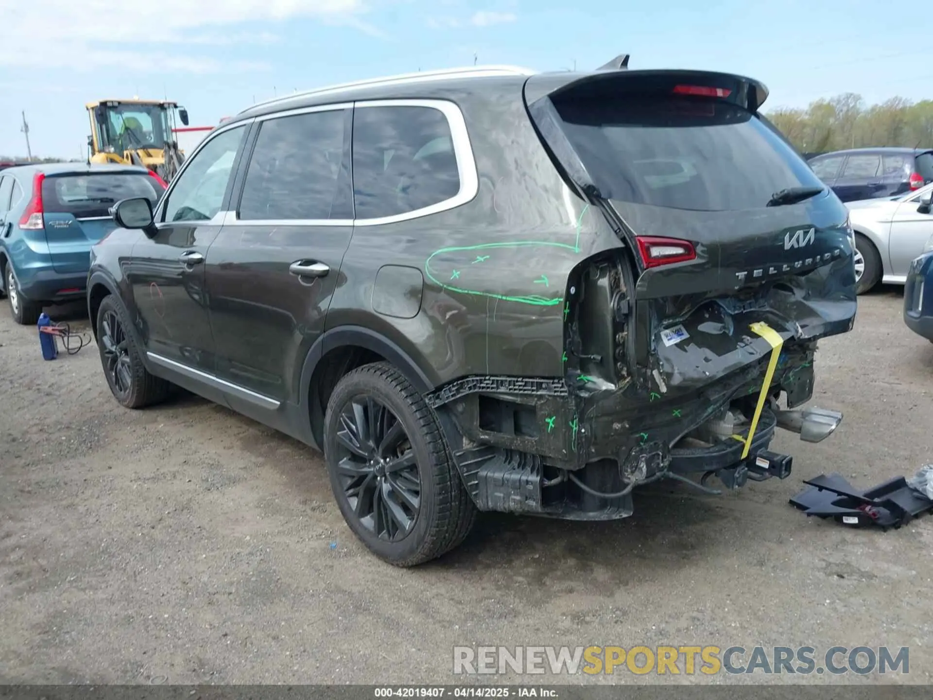 3 Photograph of a damaged car 5XYP54HC4NG271392 KIA TELLURIDE 2022