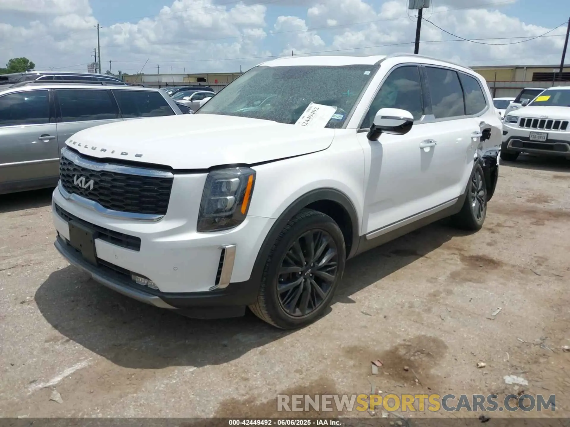 2 Photograph of a damaged car 5XYP54HC7NG219318 KIA TELLURIDE 2022