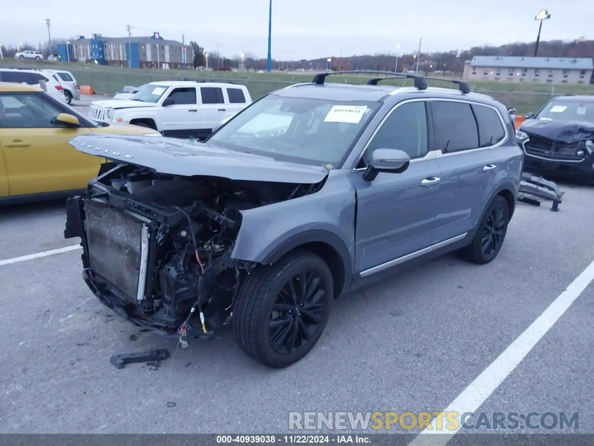 2 Photograph of a damaged car 5XYP54HC8NG243157 KIA TELLURIDE 2022