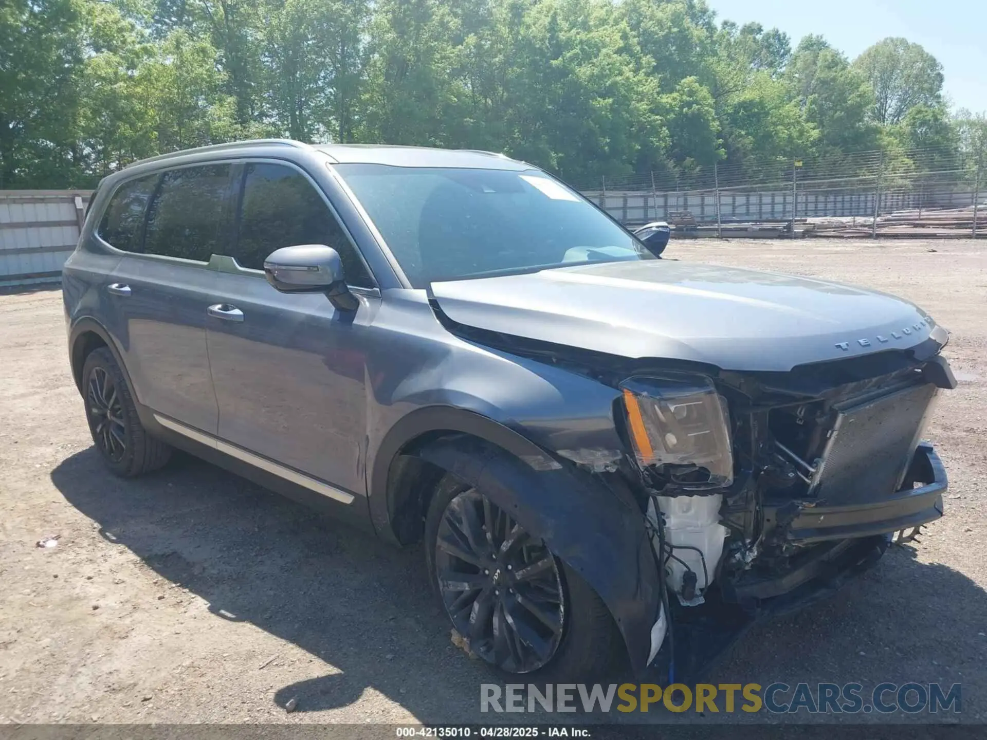 1 Photograph of a damaged car 5XYP54HC8NG290821 KIA TELLURIDE 2022