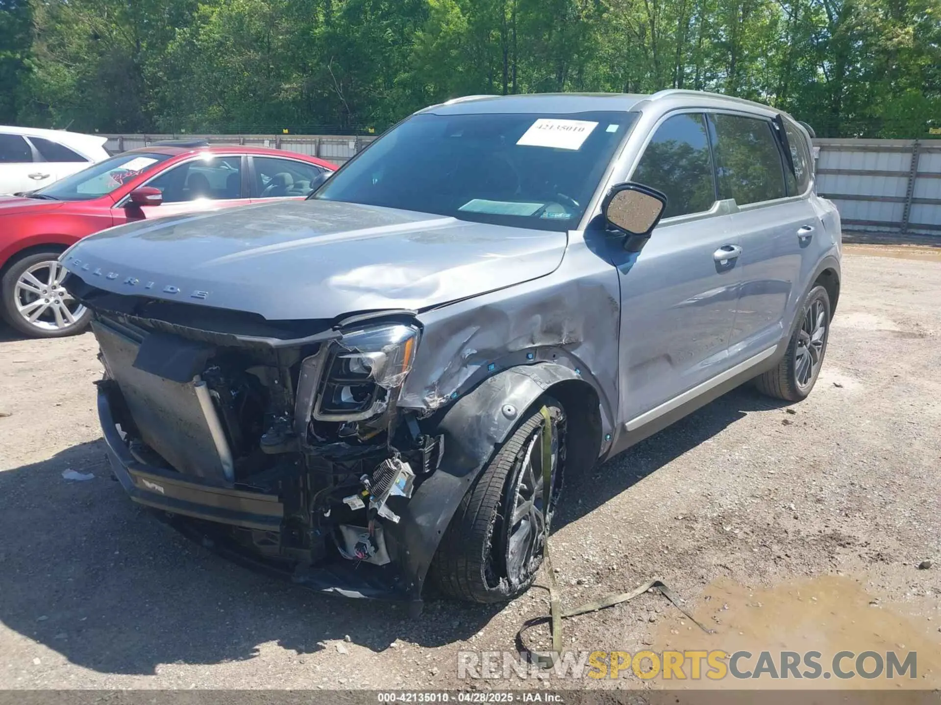 2 Photograph of a damaged car 5XYP54HC8NG290821 KIA TELLURIDE 2022