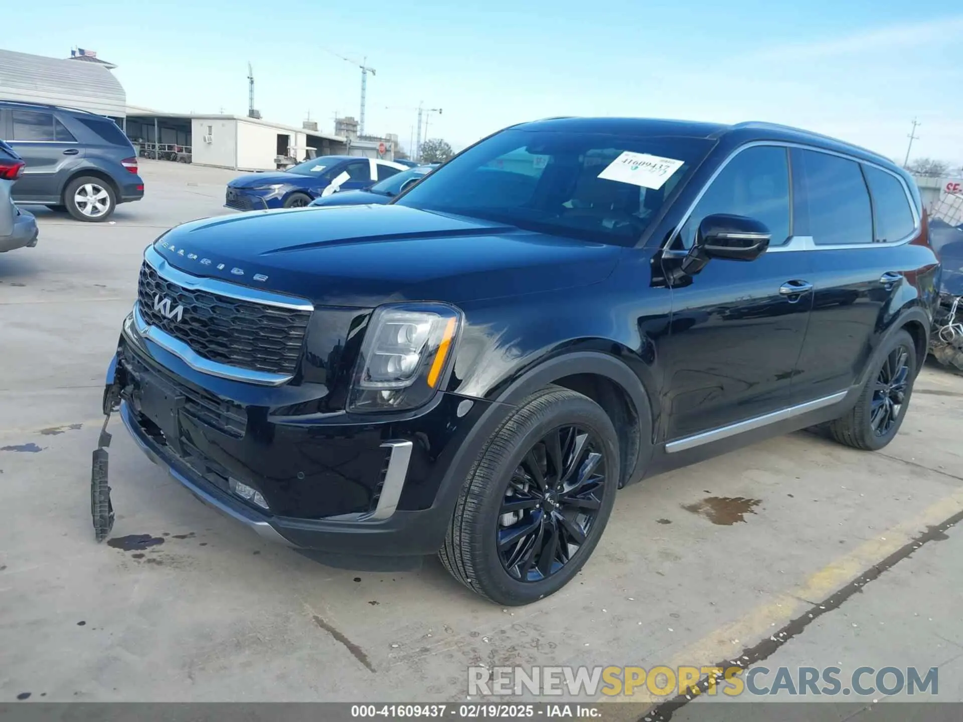 2 Photograph of a damaged car 5XYP54HC8NG318696 KIA TELLURIDE 2022