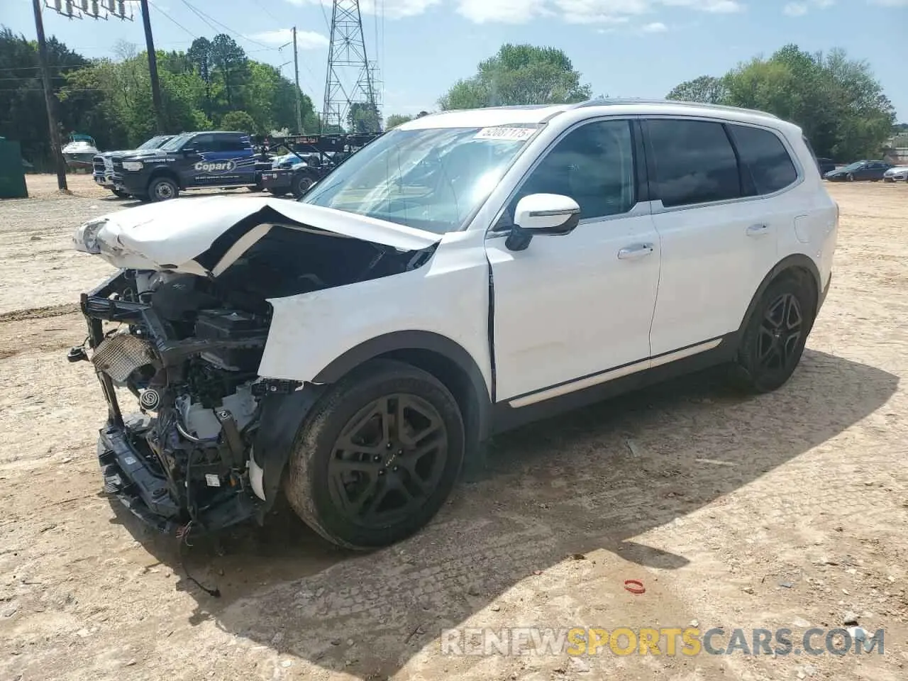 1 Photograph of a damaged car 5XYP5DHC0NG224814 KIA TELLURIDE 2022