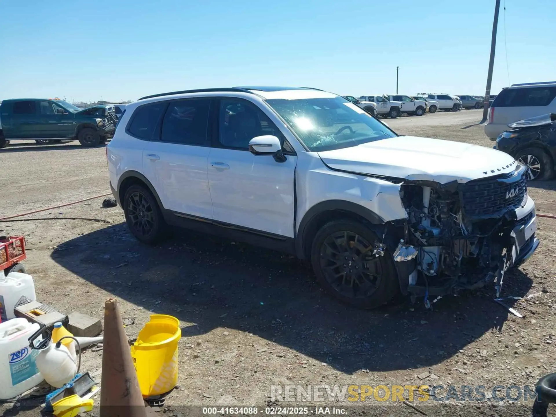 1 Photograph of a damaged car 5XYP5DHC0NG275634 KIA TELLURIDE 2022
