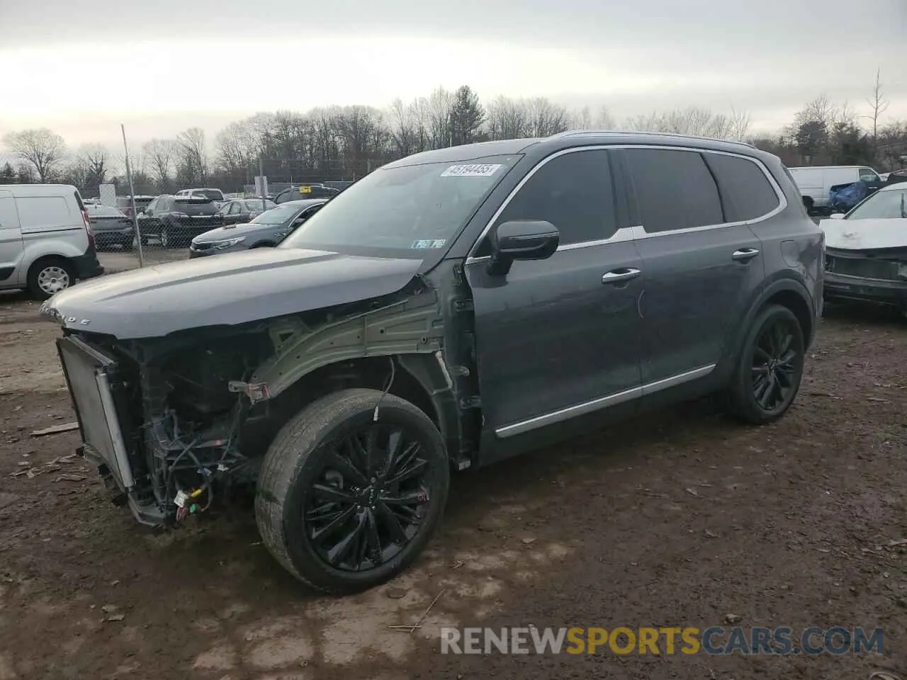 1 Photograph of a damaged car 5XYP5DHC2NG294671 KIA TELLURIDE 2022