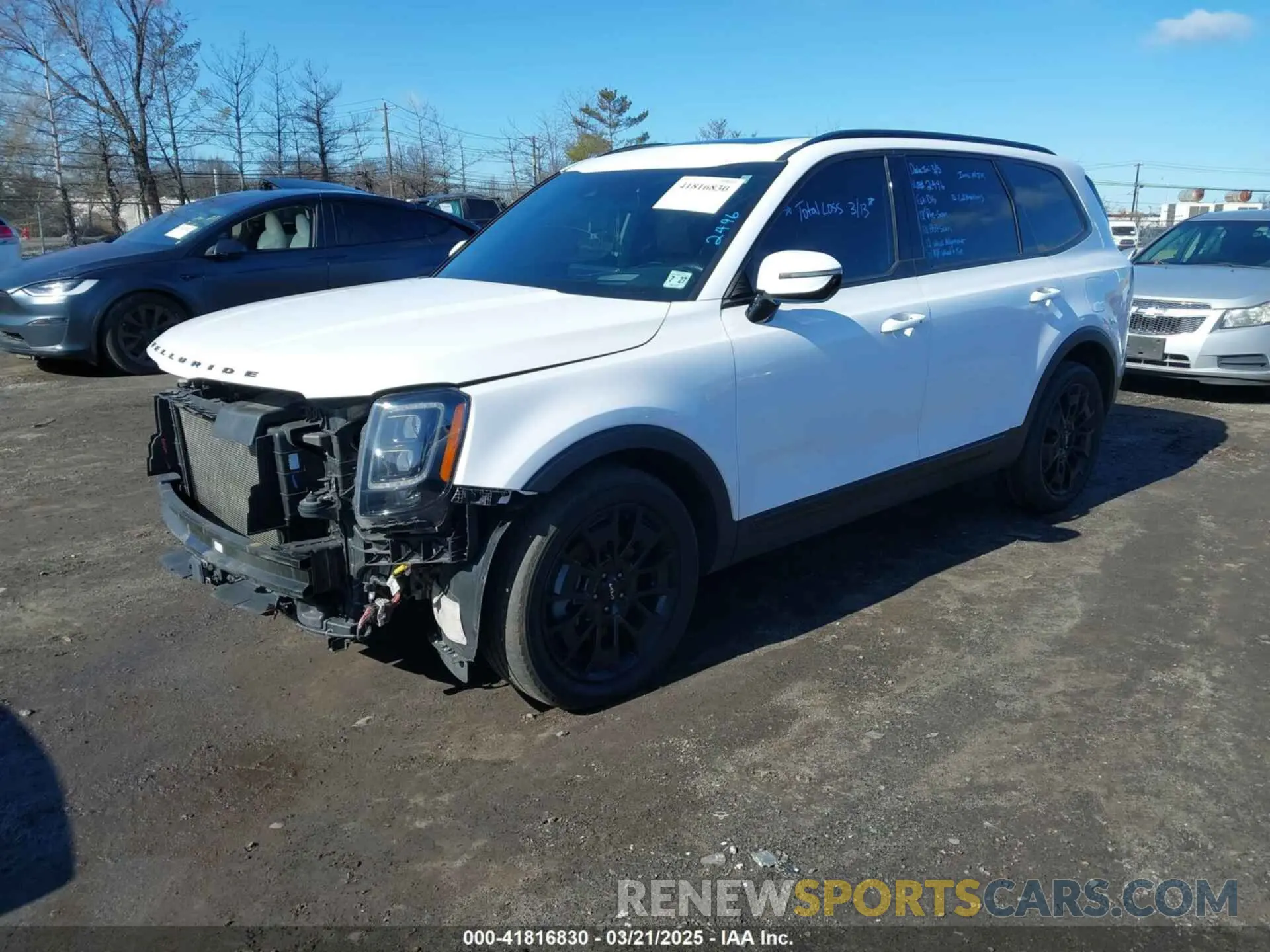 2 Photograph of a damaged car 5XYP5DHC2NG299501 KIA TELLURIDE 2022