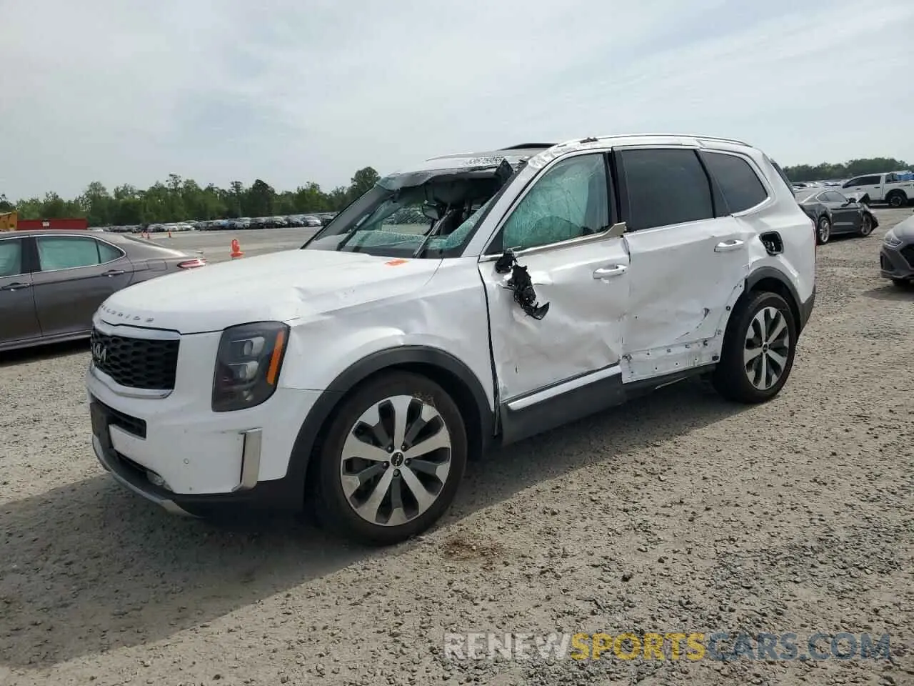 1 Photograph of a damaged car 5XYP5DHC4NG197102 KIA TELLURIDE 2022
