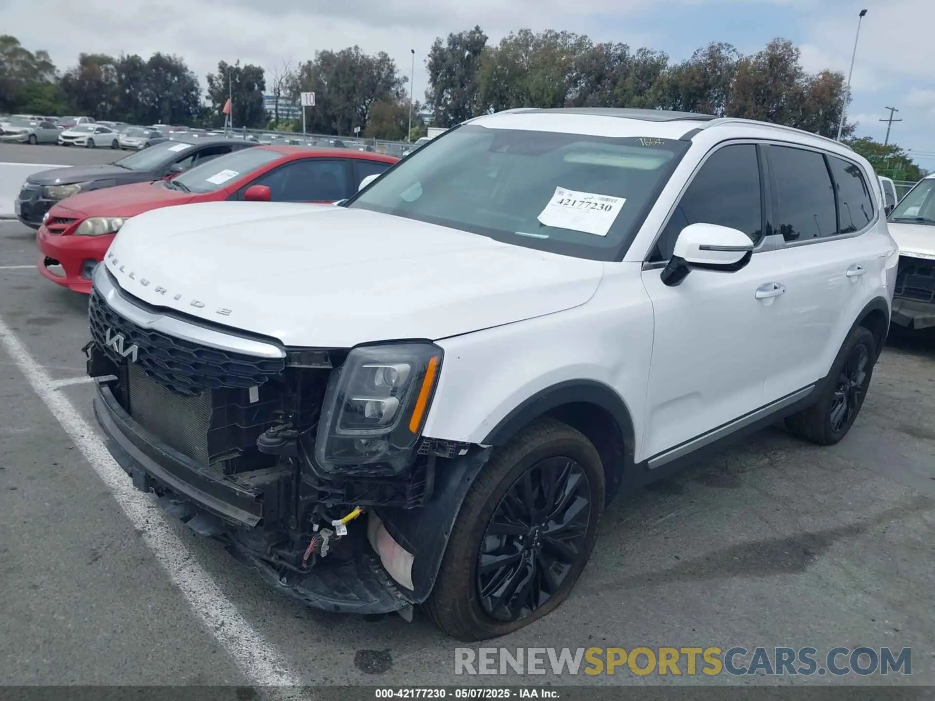 2 Photograph of a damaged car 5XYP5DHC9NG247668 KIA TELLURIDE 2022