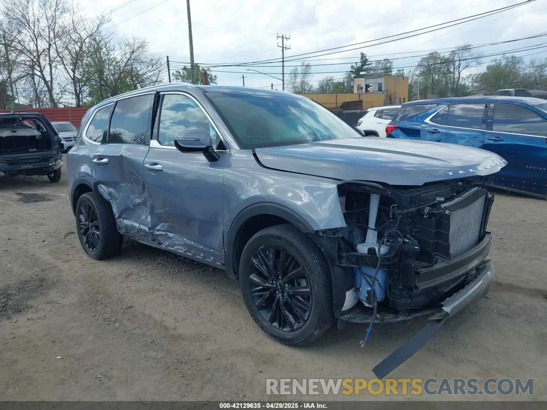 1 Photograph of a damaged car 5XYP5DHCXNG312382 KIA TELLURIDE 2022