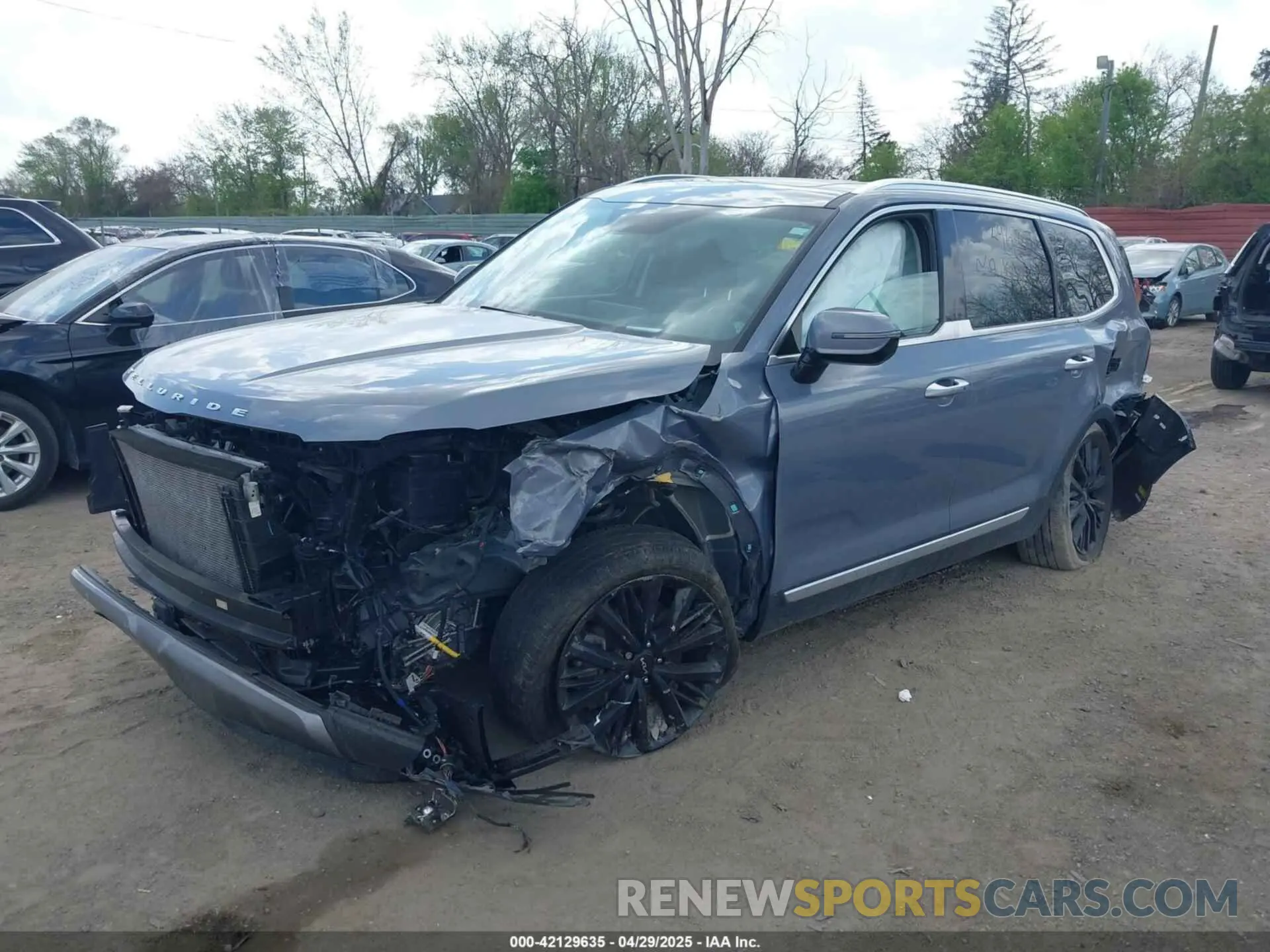 2 Photograph of a damaged car 5XYP5DHCXNG312382 KIA TELLURIDE 2022