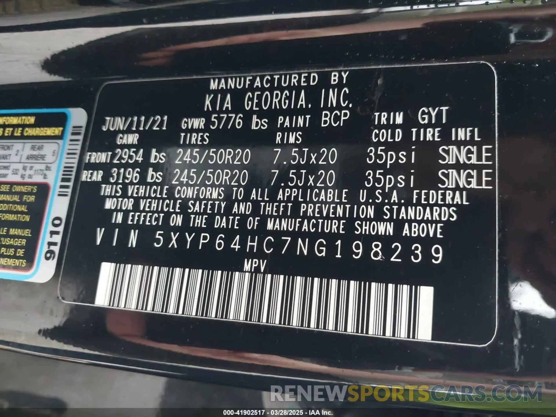 9 Photograph of a damaged car 5XYP64HC7NG198239 KIA TELLURIDE 2022