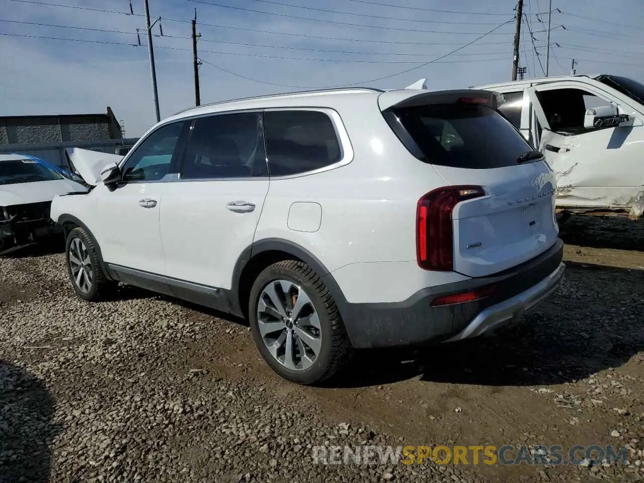 2 Photograph of a damaged car 5XYP6DHC3NG211035 KIA TELLURIDE 2022