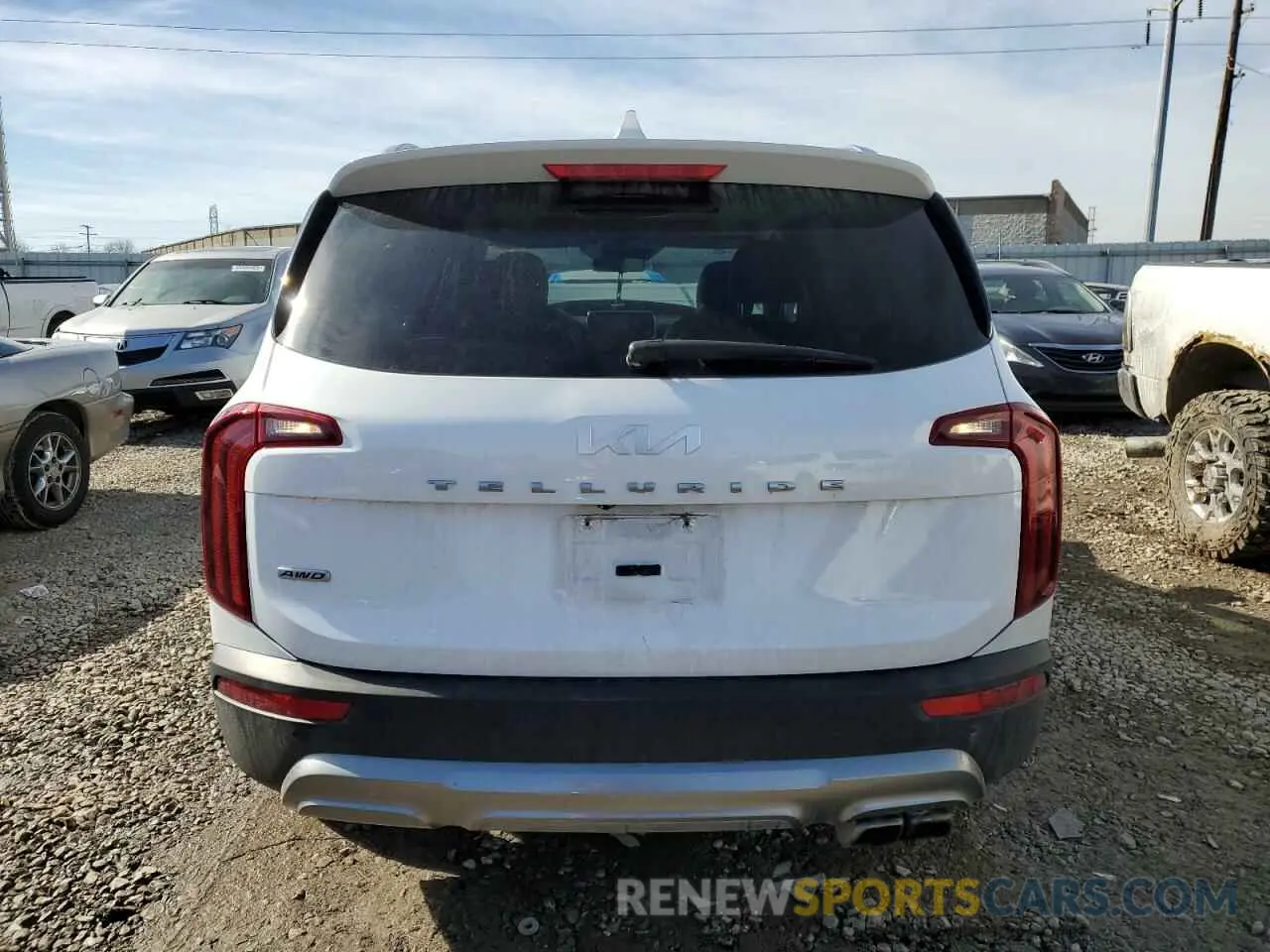 6 Photograph of a damaged car 5XYP6DHC3NG211035 KIA TELLURIDE 2022