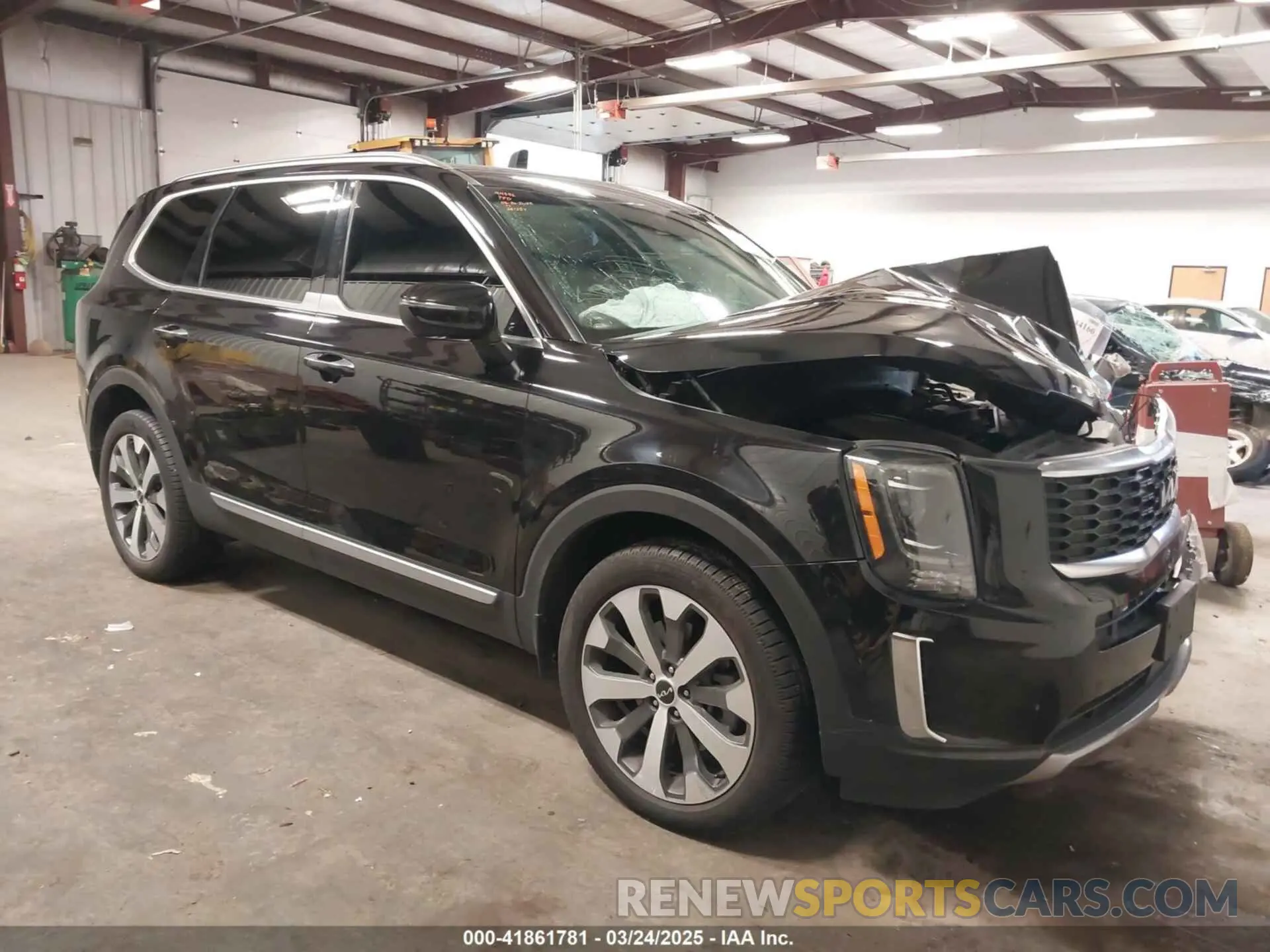 1 Photograph of a damaged car 5XYP6DHC8NG281257 KIA TELLURIDE 2022