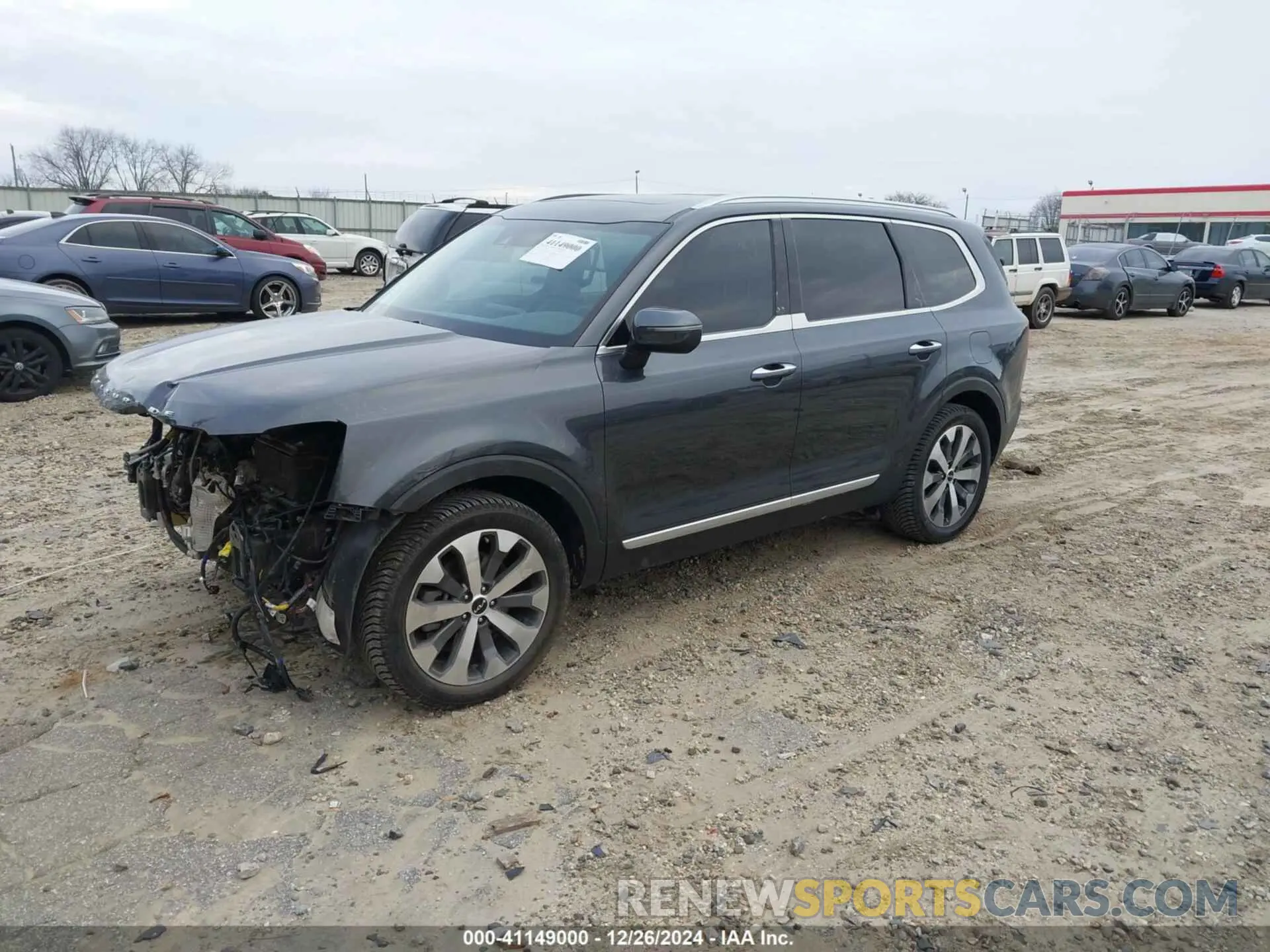 2 Photograph of a damaged car 5XYP6DHCXNG240676 KIA TELLURIDE 2022