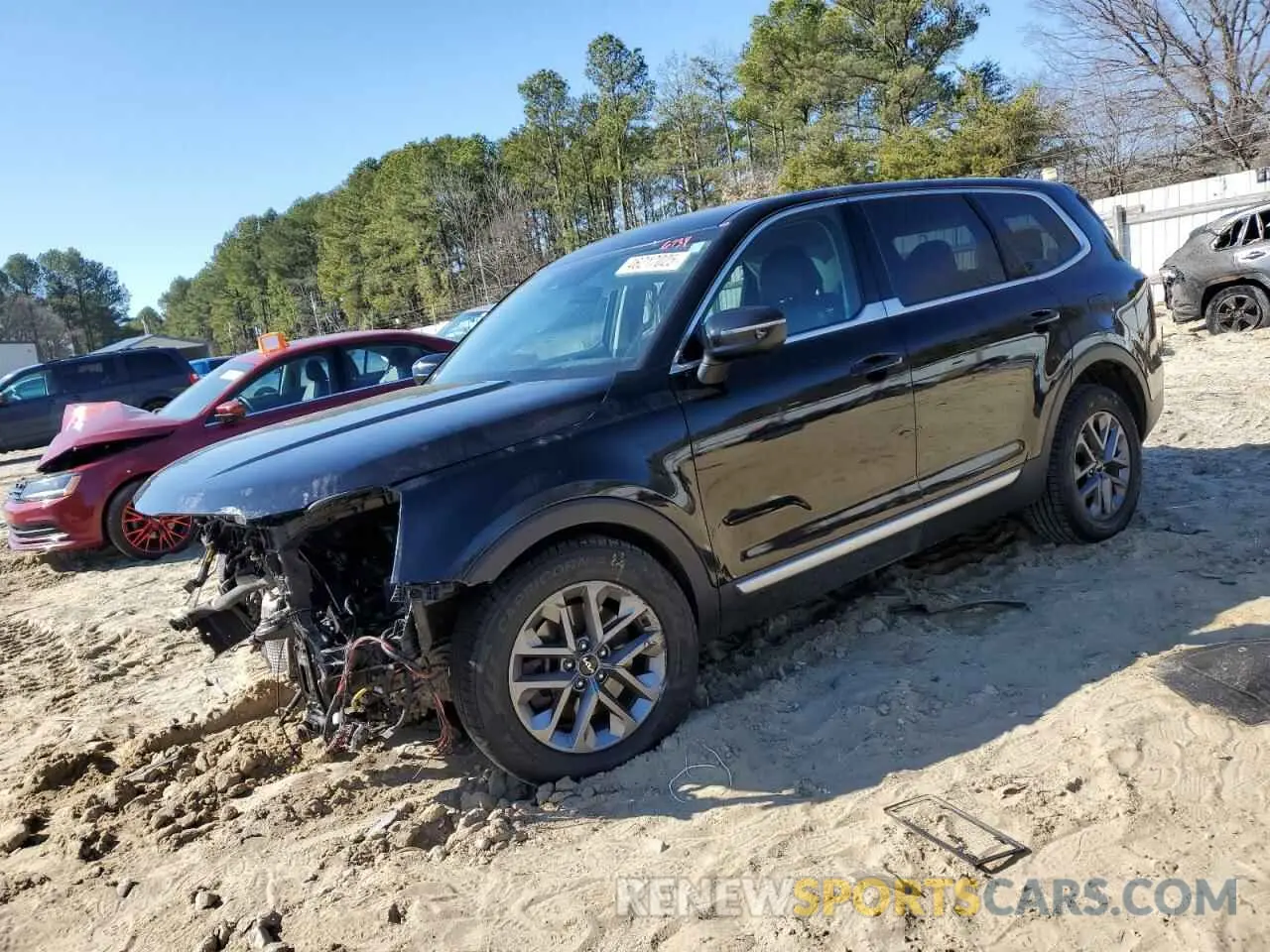 1 Photograph of a damaged car 5XYP2DGCXPG389363 KIA TELLURIDE 2023