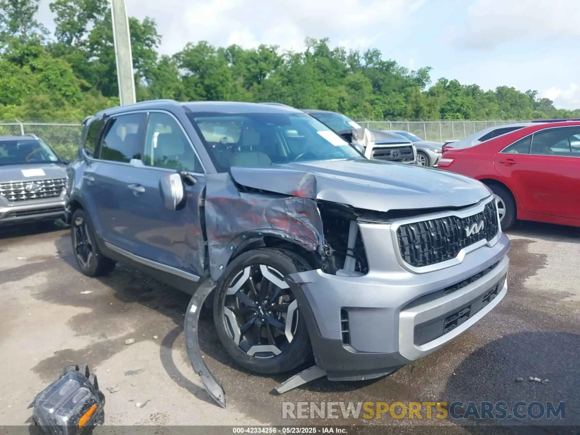 1 Photograph of a damaged car 5XYP34GC6PG382858 KIA TELLURIDE 2023