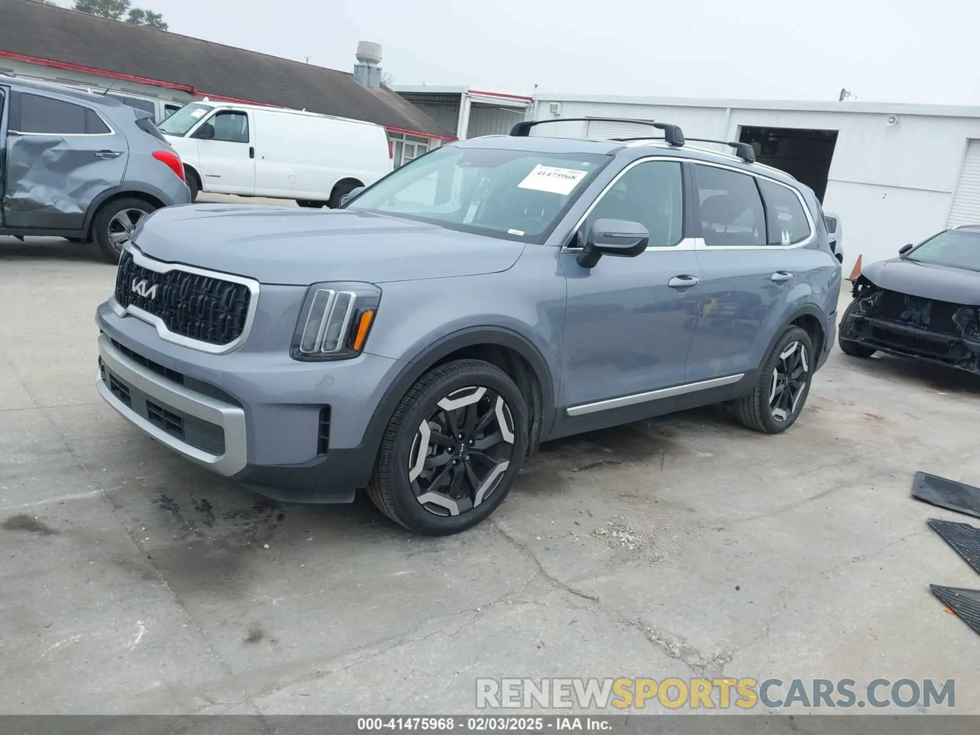 2 Photograph of a damaged car 5XYP34GC7PG356057 KIA TELLURIDE 2023
