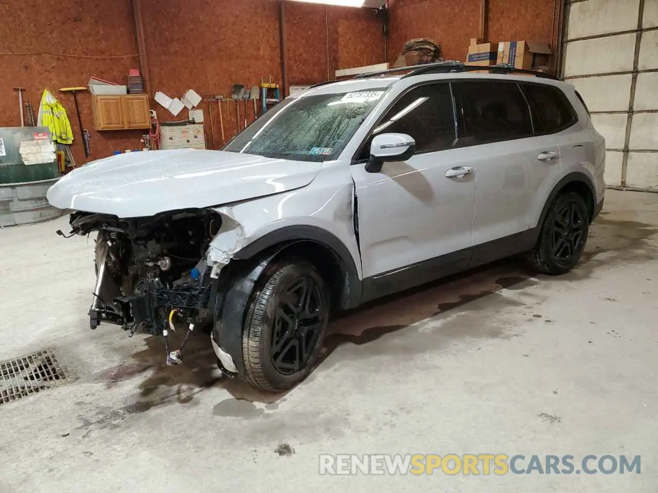 1 Photograph of a damaged car 5XYP3DGC0PG327418 KIA TELLURIDE 2023