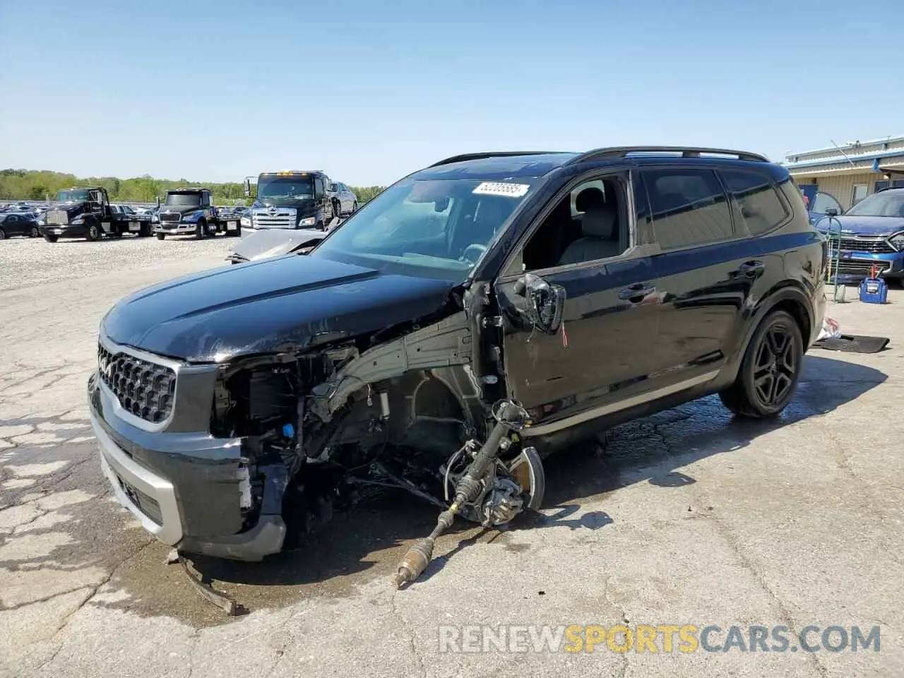 1 Photograph of a damaged car 5XYP3DGC0PG391359 KIA TELLURIDE 2023