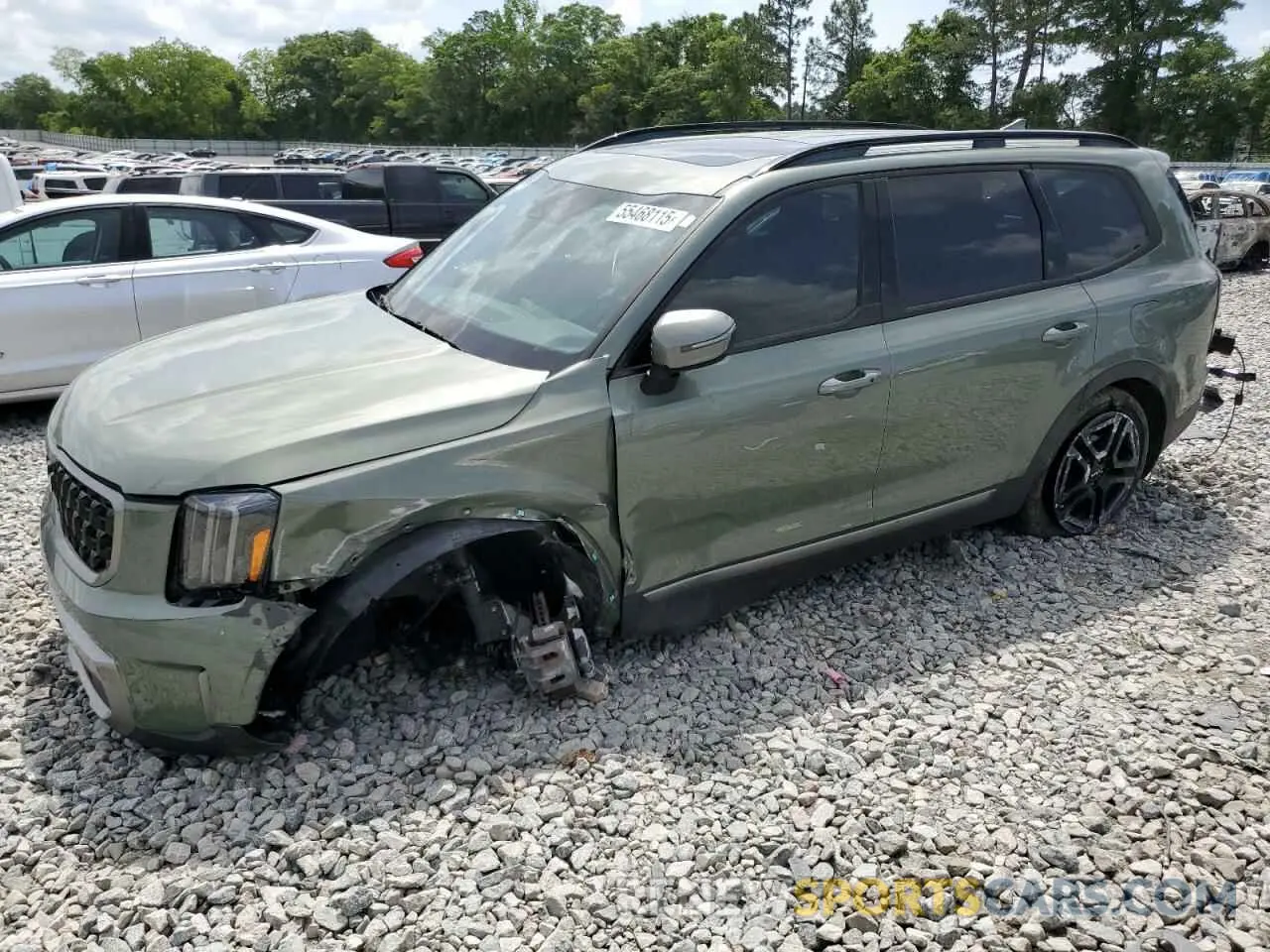 1 Photograph of a damaged car 5XYP3DGC6PG360956 KIA TELLURIDE 2023