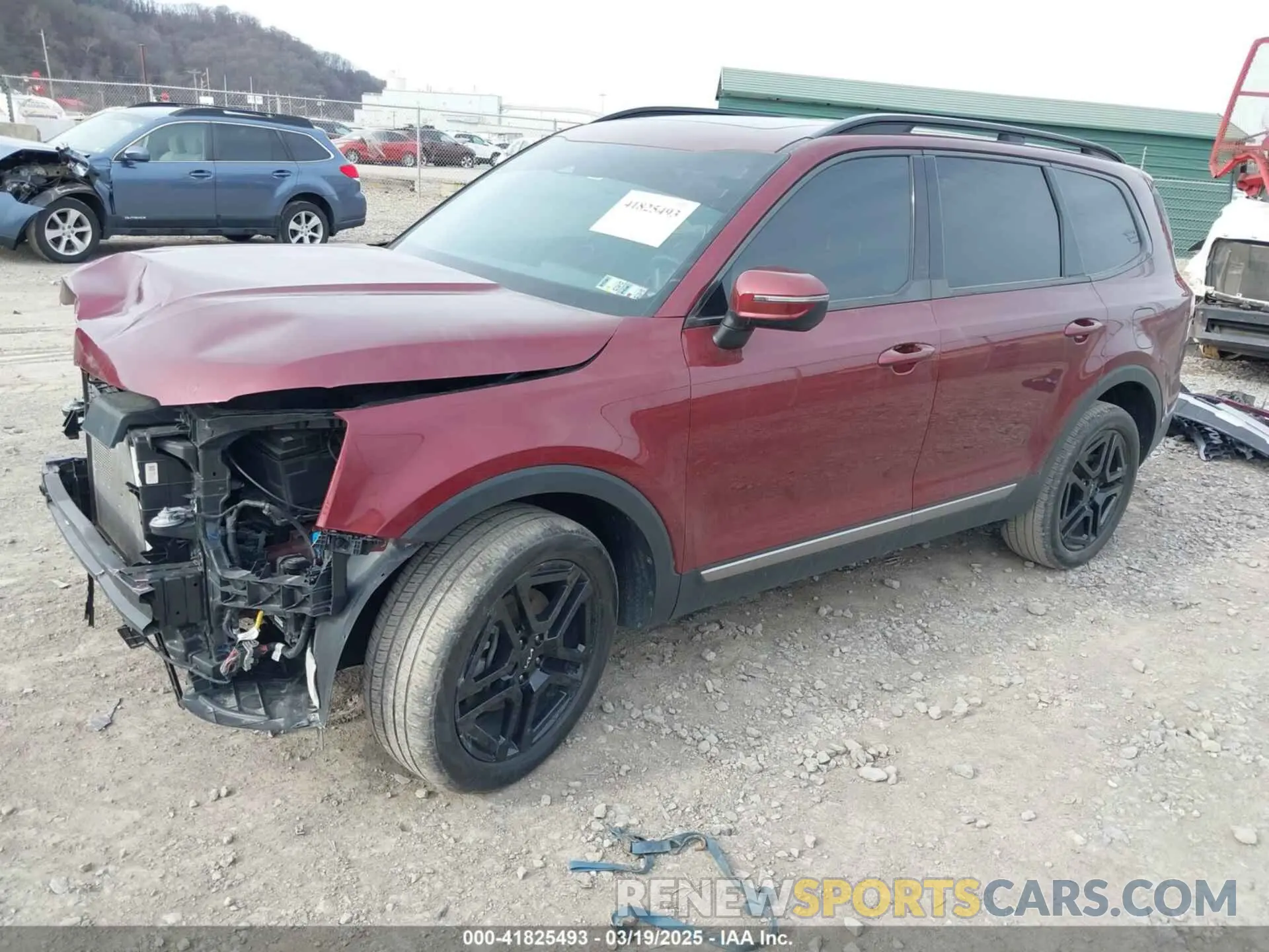 2 Photograph of a damaged car 5XYP3DGC7PG351361 KIA TELLURIDE 2023