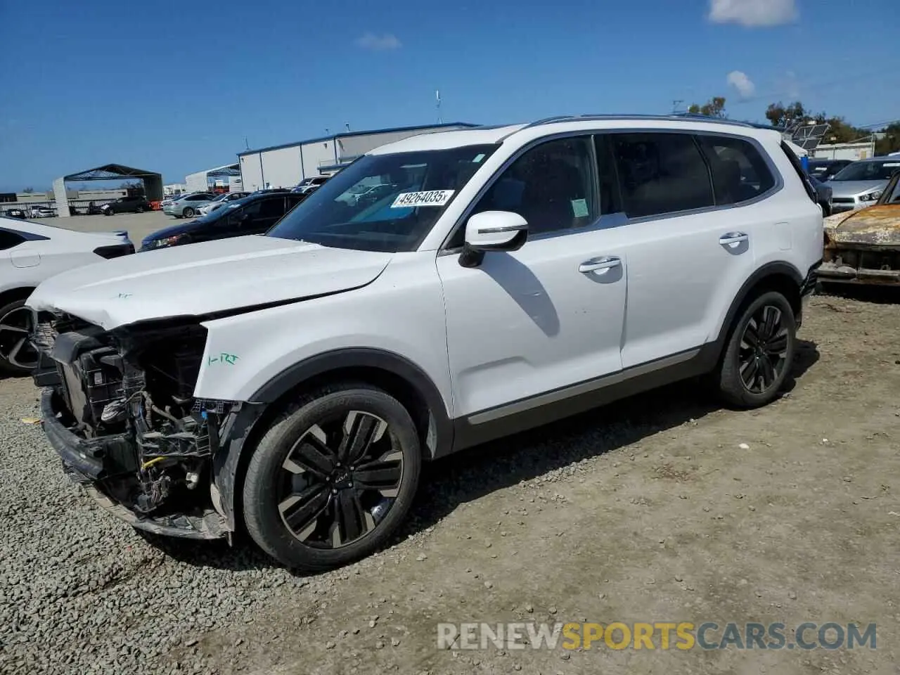1 Photograph of a damaged car 5XYP5DGC6PG406392 KIA TELLURIDE 2023