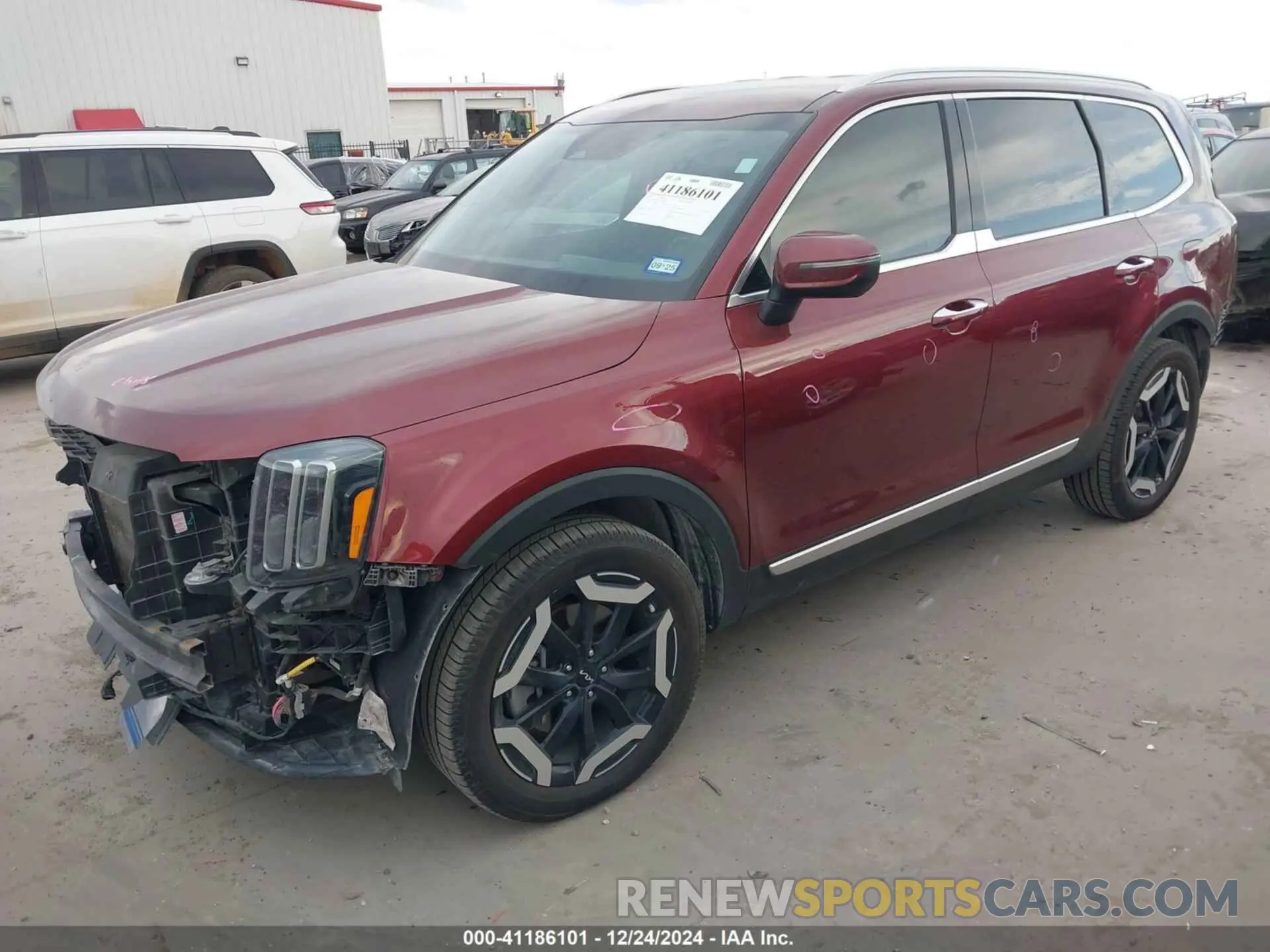 2 Photograph of a damaged car 5XYP64GC9PG330809 KIA TELLURIDE 2023