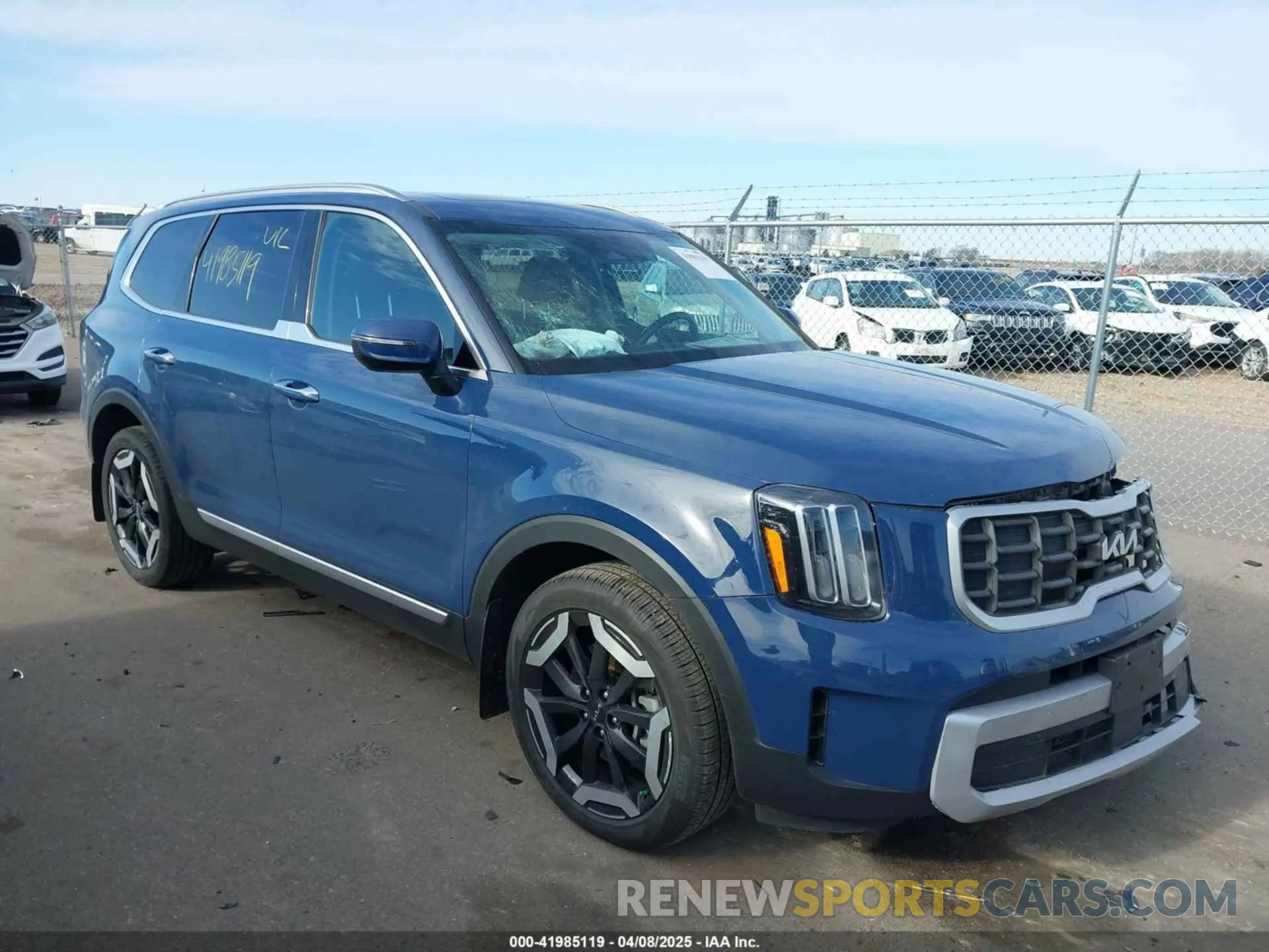 1 Photograph of a damaged car 5XYP6DGC1PG348835 KIA TELLURIDE 2023