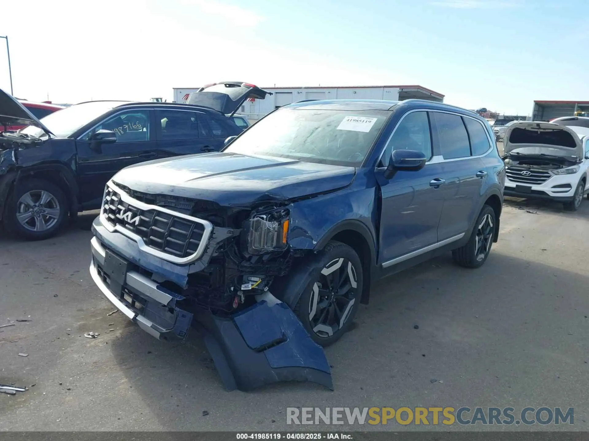 2 Photograph of a damaged car 5XYP6DGC1PG348835 KIA TELLURIDE 2023