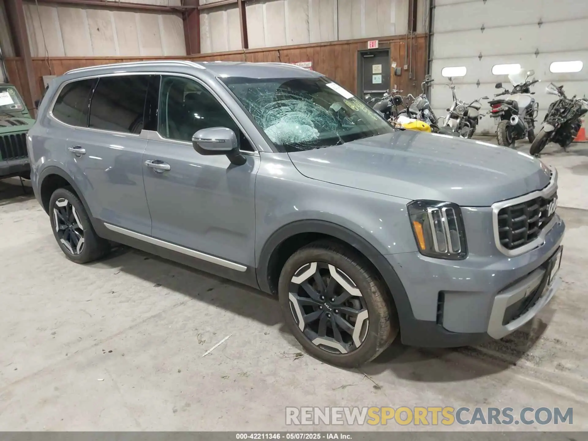 1 Photograph of a damaged car 5XYP6DGC3PG407285 KIA TELLURIDE 2023