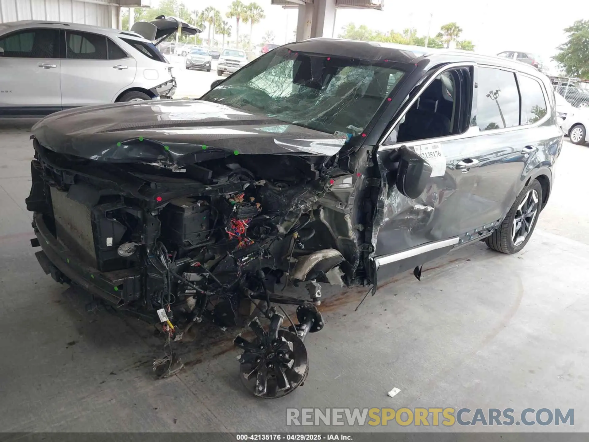 2 Photograph of a damaged car 5XYP6DGC7PG405488 KIA TELLURIDE 2023