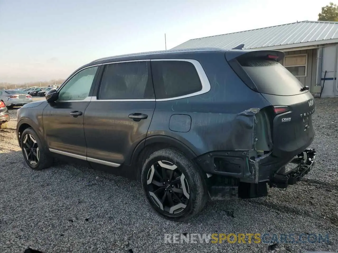 2 Photograph of a damaged car 5XYP34GC0RG417574 KIA TELLURIDE 2024