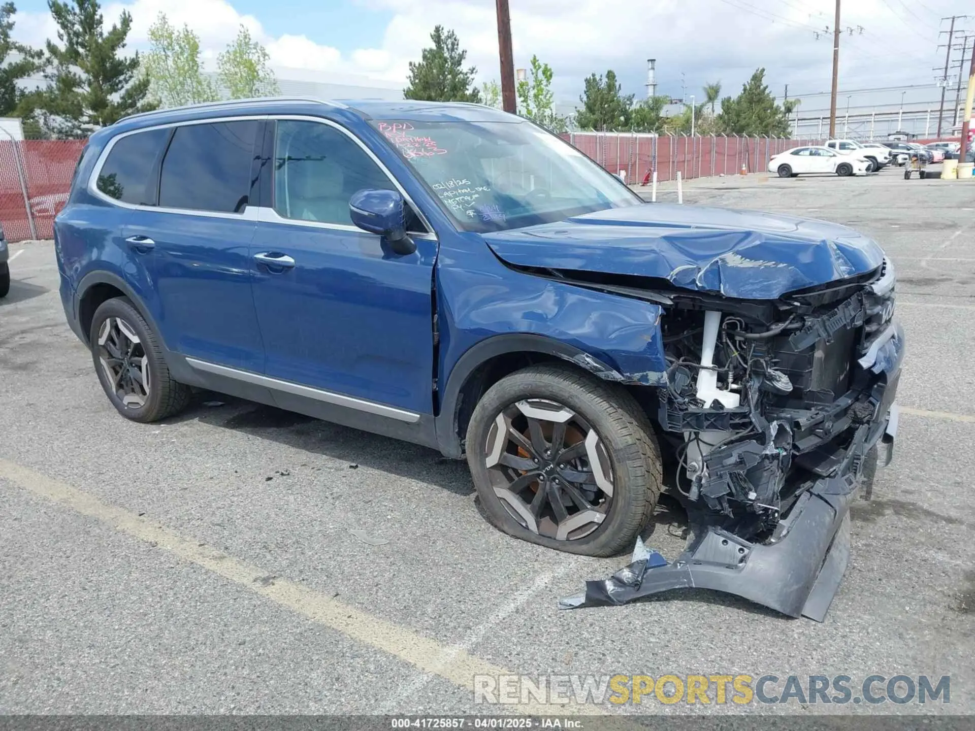 1 Photograph of a damaged car 5XYP64GC0RG466863 KIA TELLURIDE 2024