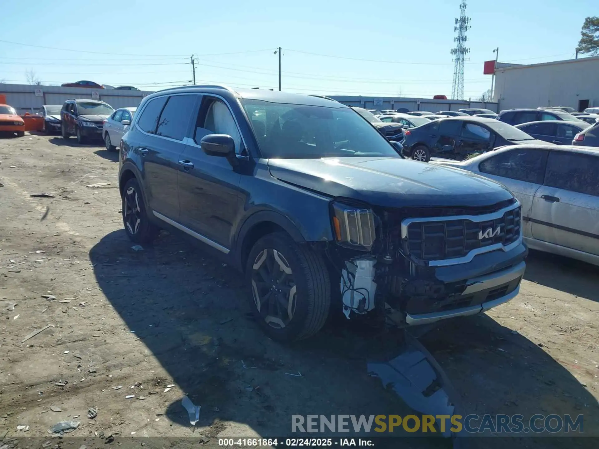 1 Photograph of a damaged car 5XYP64GC0RG527984 KIA TELLURIDE 2024