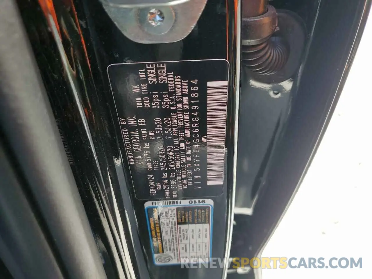 13 Photograph of a damaged car 5XYP64GC6RG491864 KIA TELLURIDE 2024