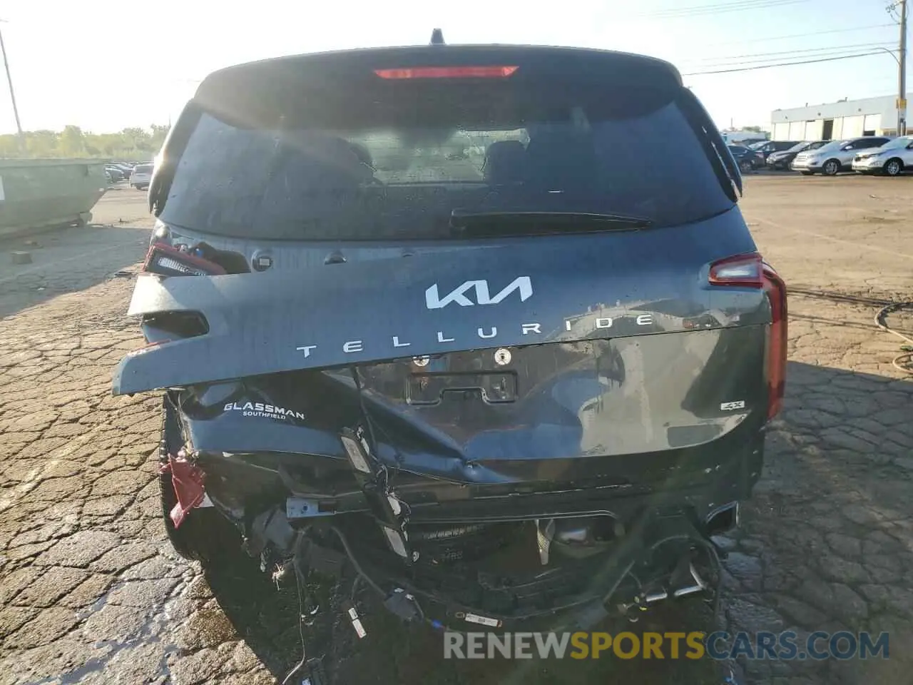 6 Photograph of a damaged car 5XYP6DGC4RG455493 KIA TELLURIDE 2024