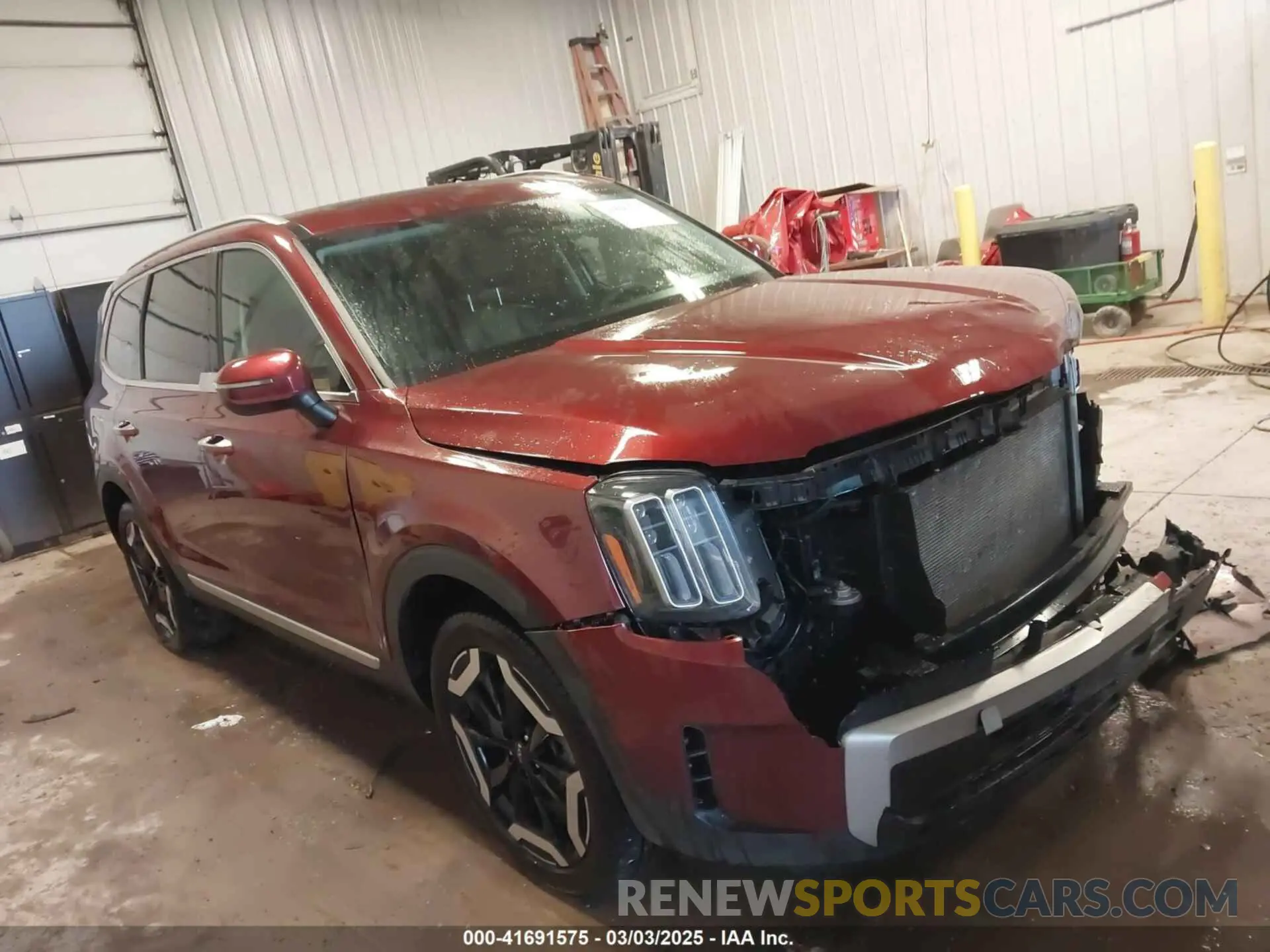 1 Photograph of a damaged car 5XYP6DGC7RG477441 KIA TELLURIDE 2024